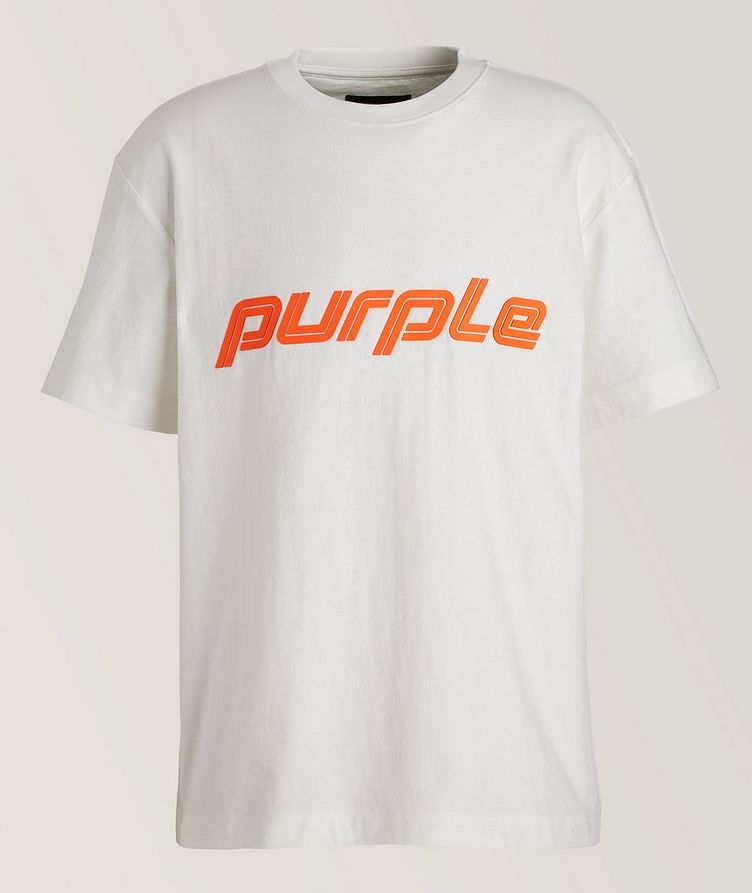 P104 Double Stripe Logo Cotton T-Shirt image 0