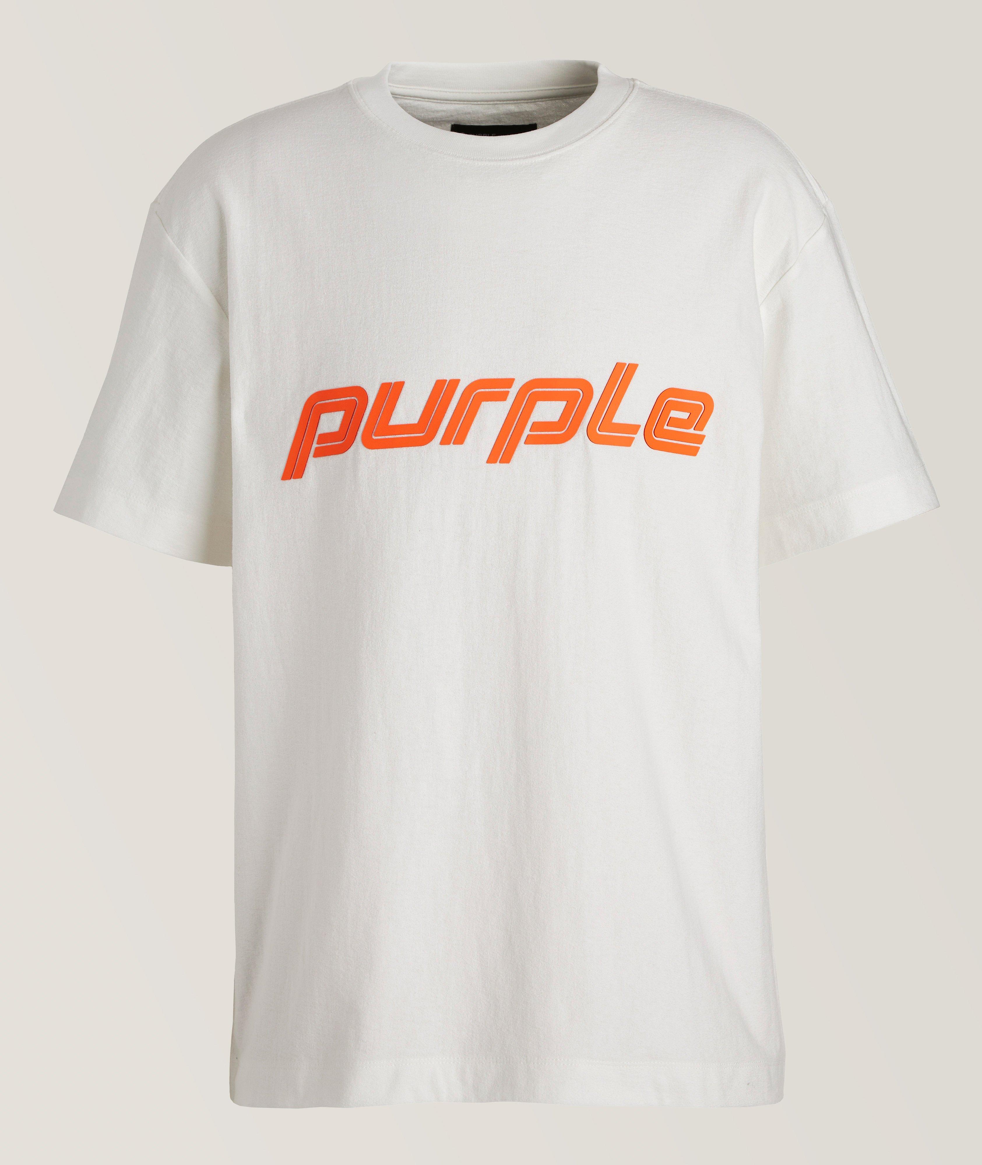 P104 Double Stripe Logo Cotton T-Shirt image 0
