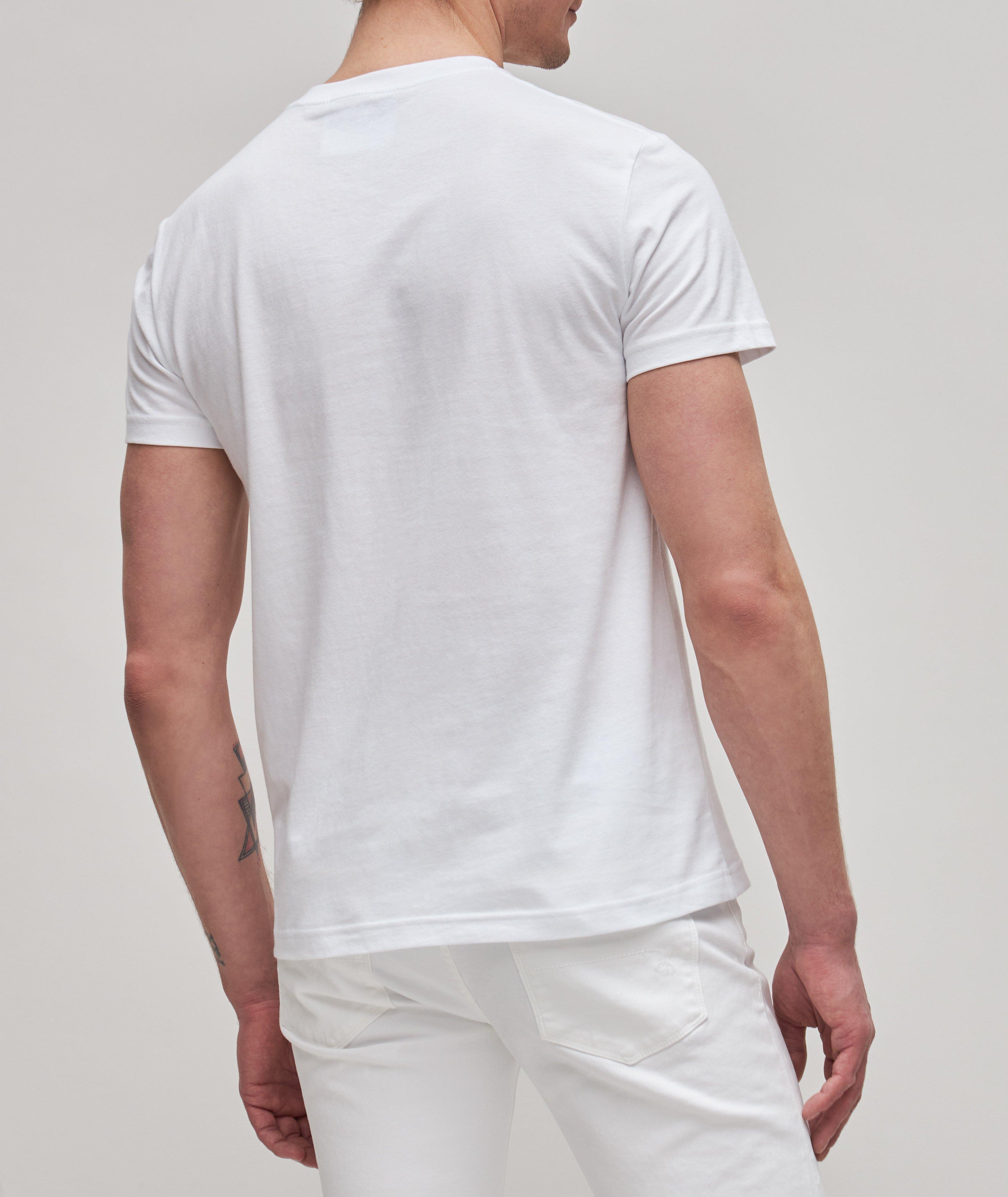 T-shirt imprimé en coton à encolure ronde image 2
