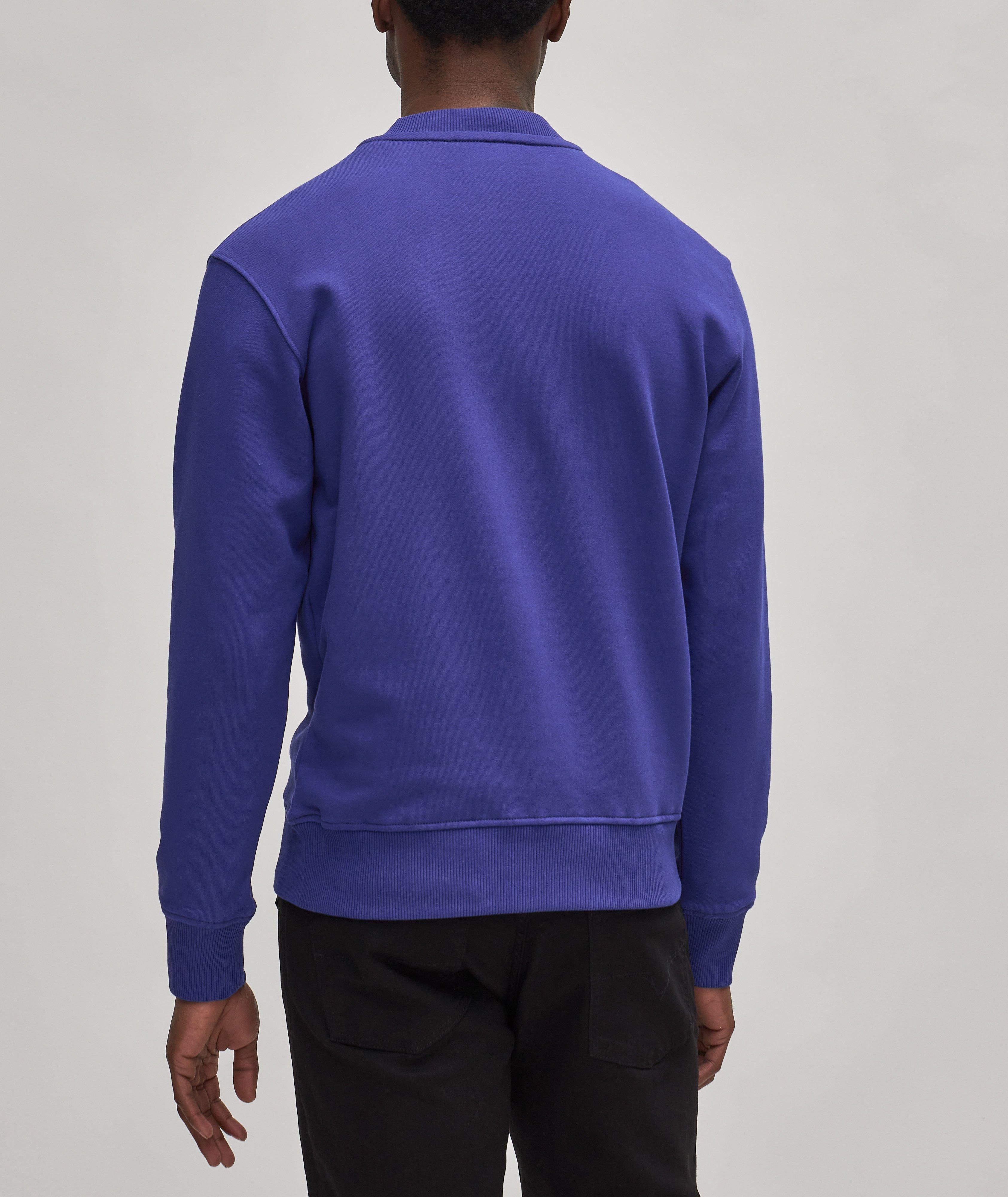 Pull en coton à encolure ronde avec logo image 2