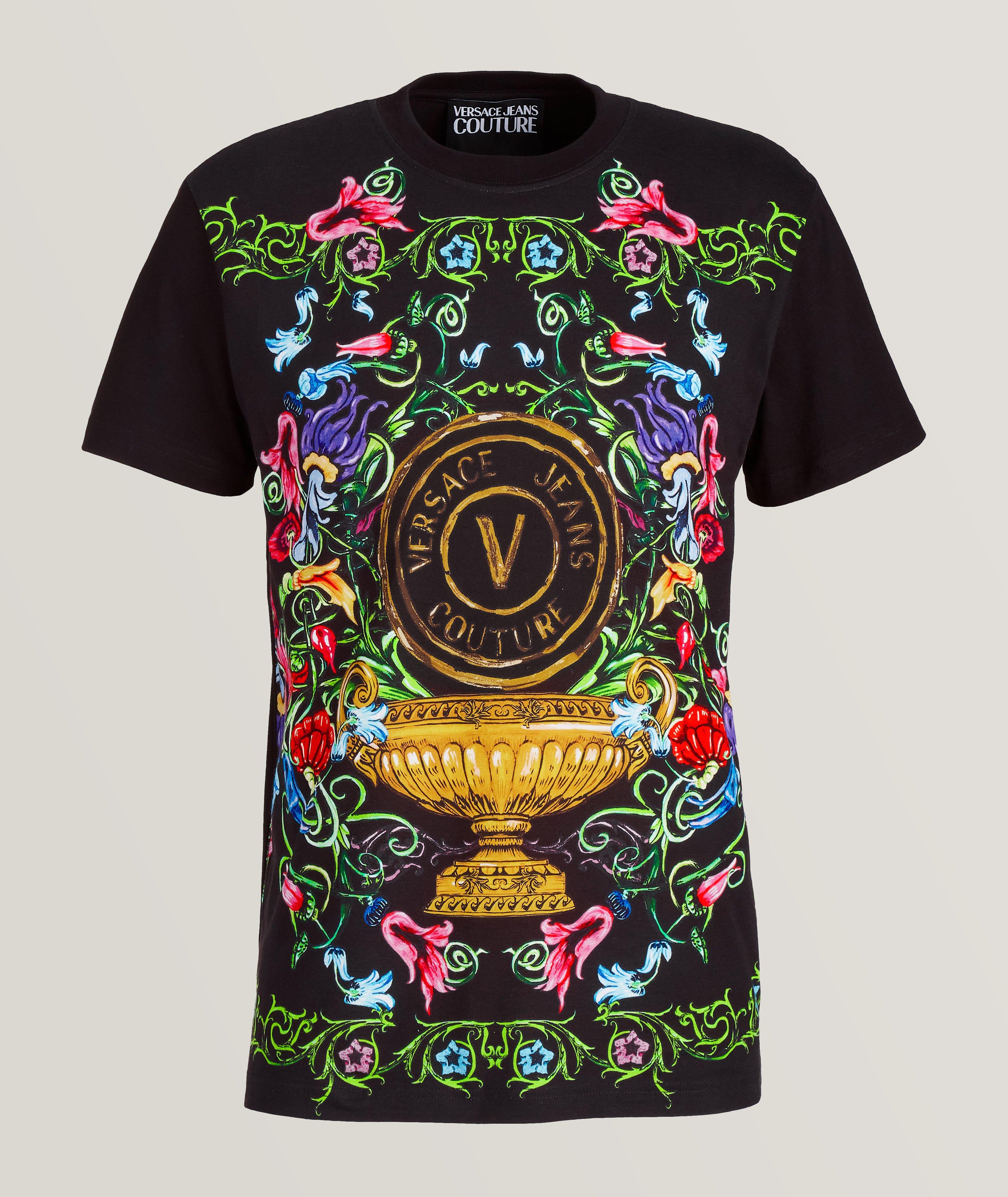 T-shirt en coton à motif floral image 0
