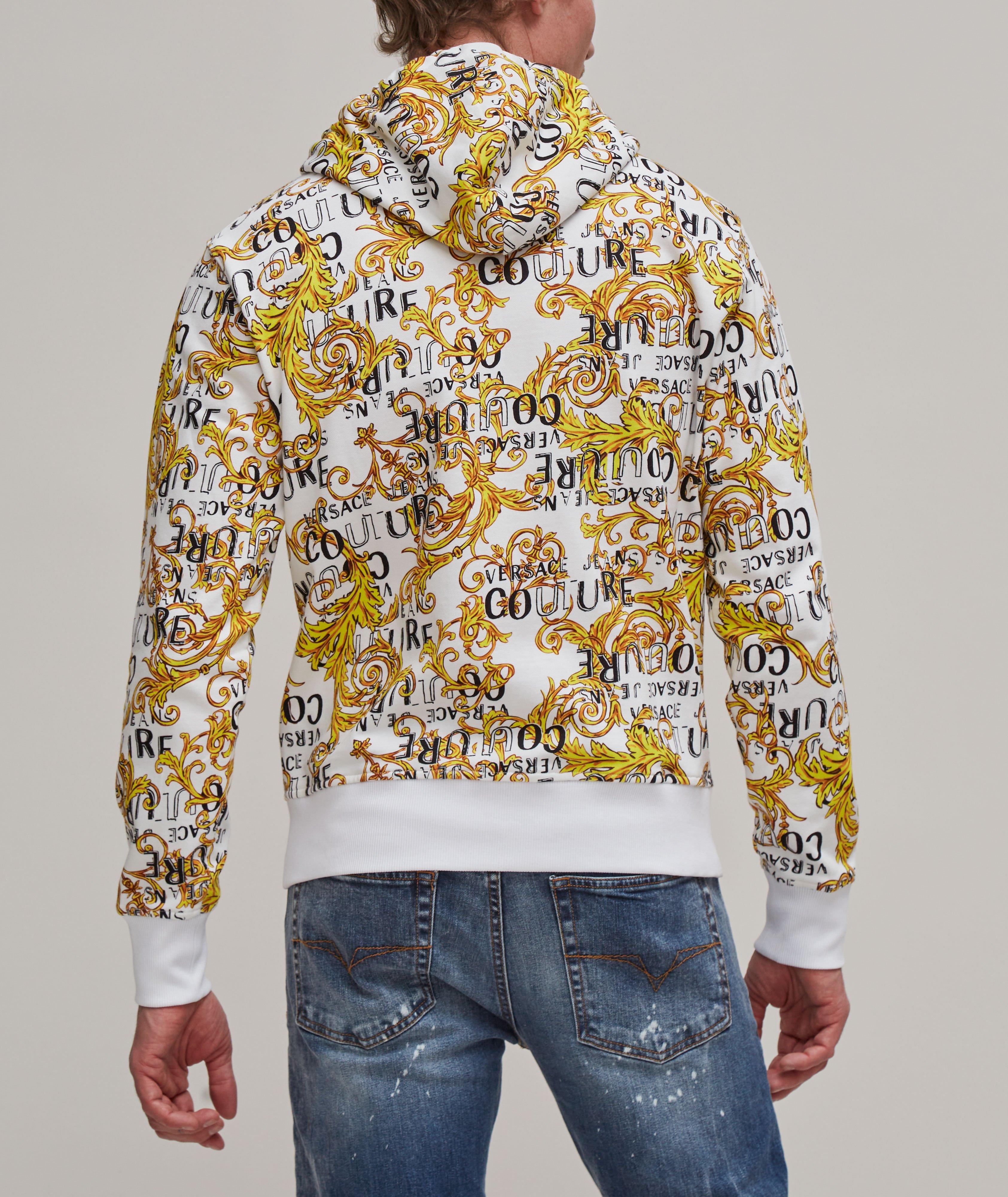 Baroque Print Full-Zip Hooded Sweater image 2