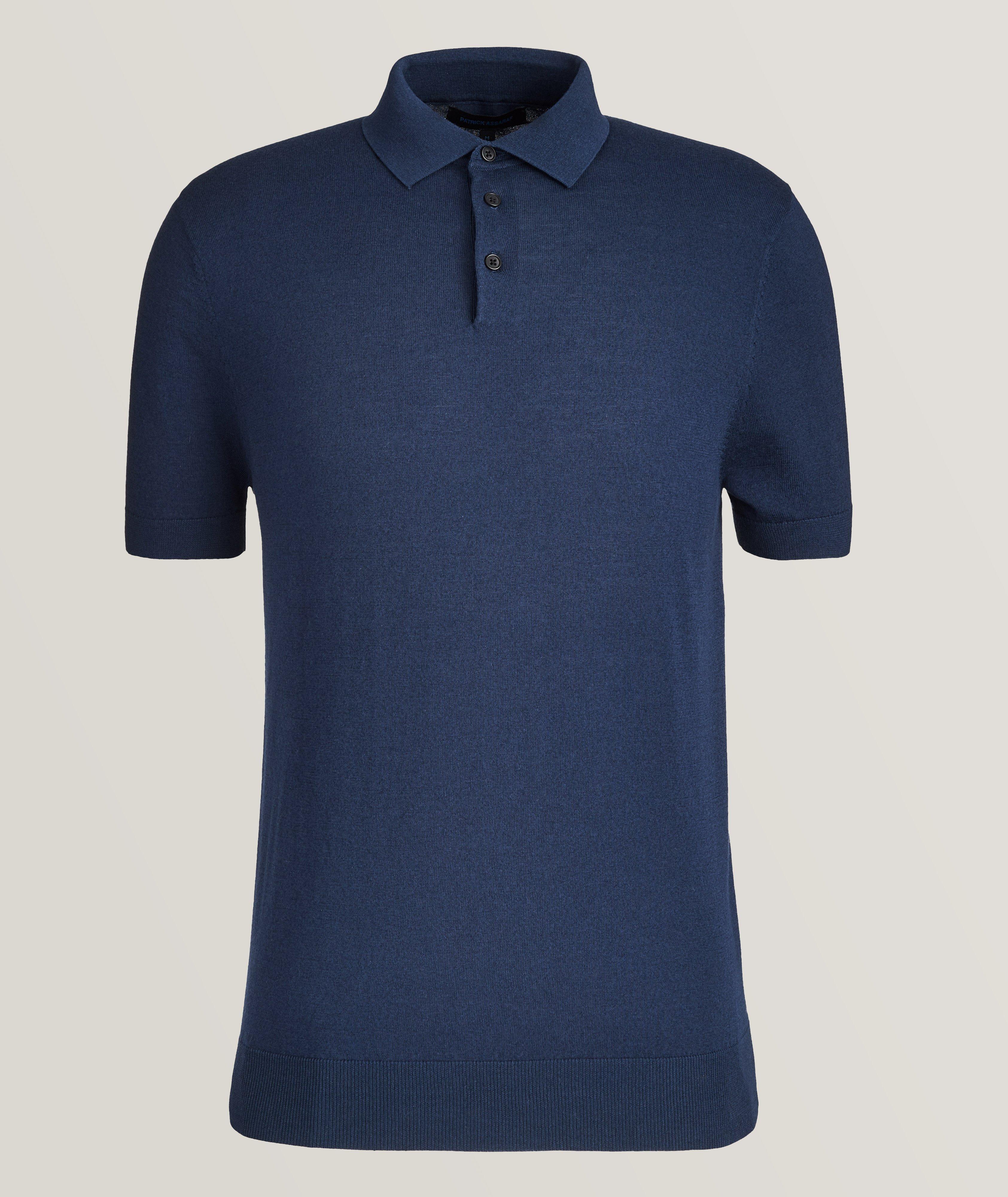 Cotton Blend Knit Polo image 0