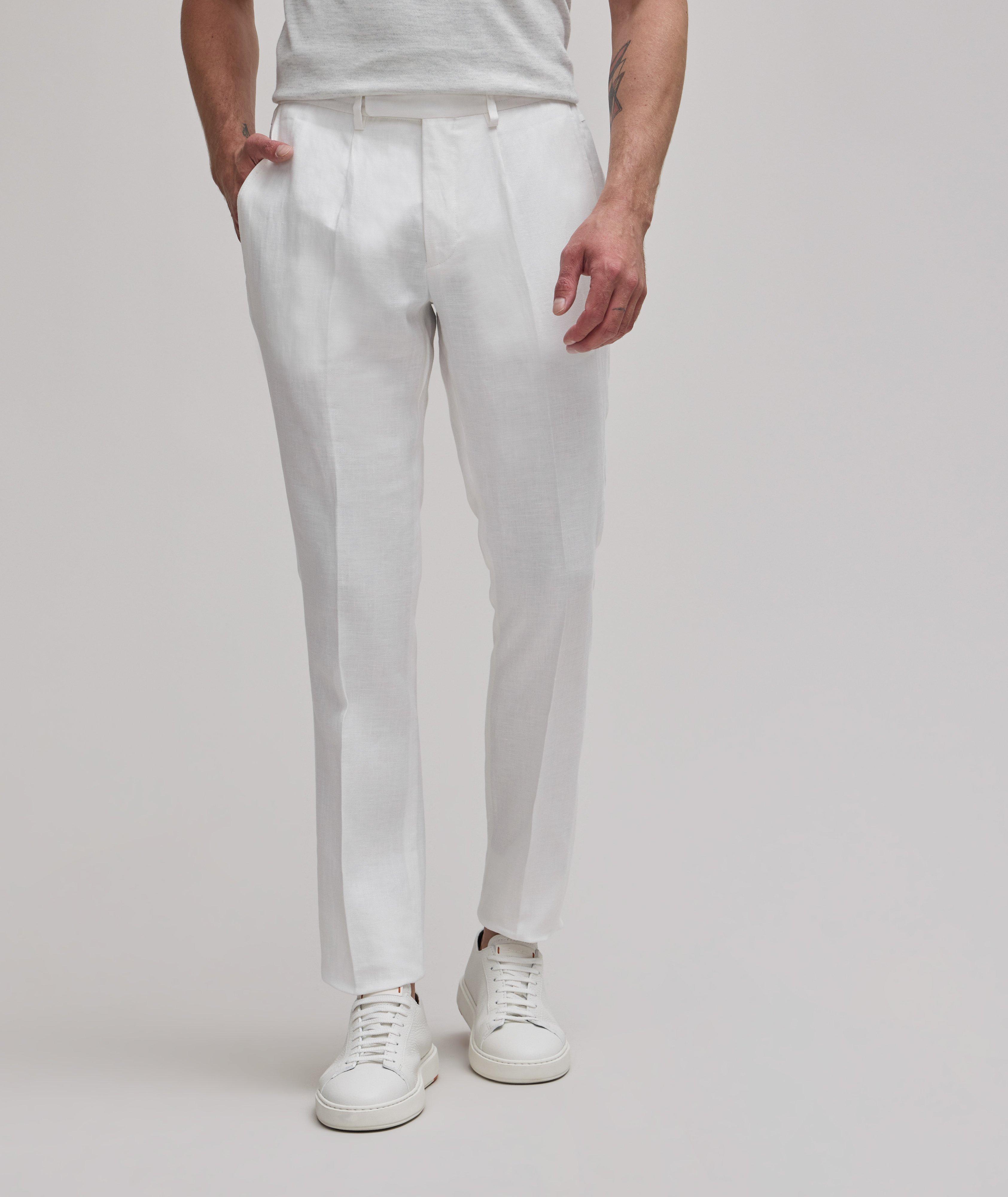 Drawstring Linen Pants image 1