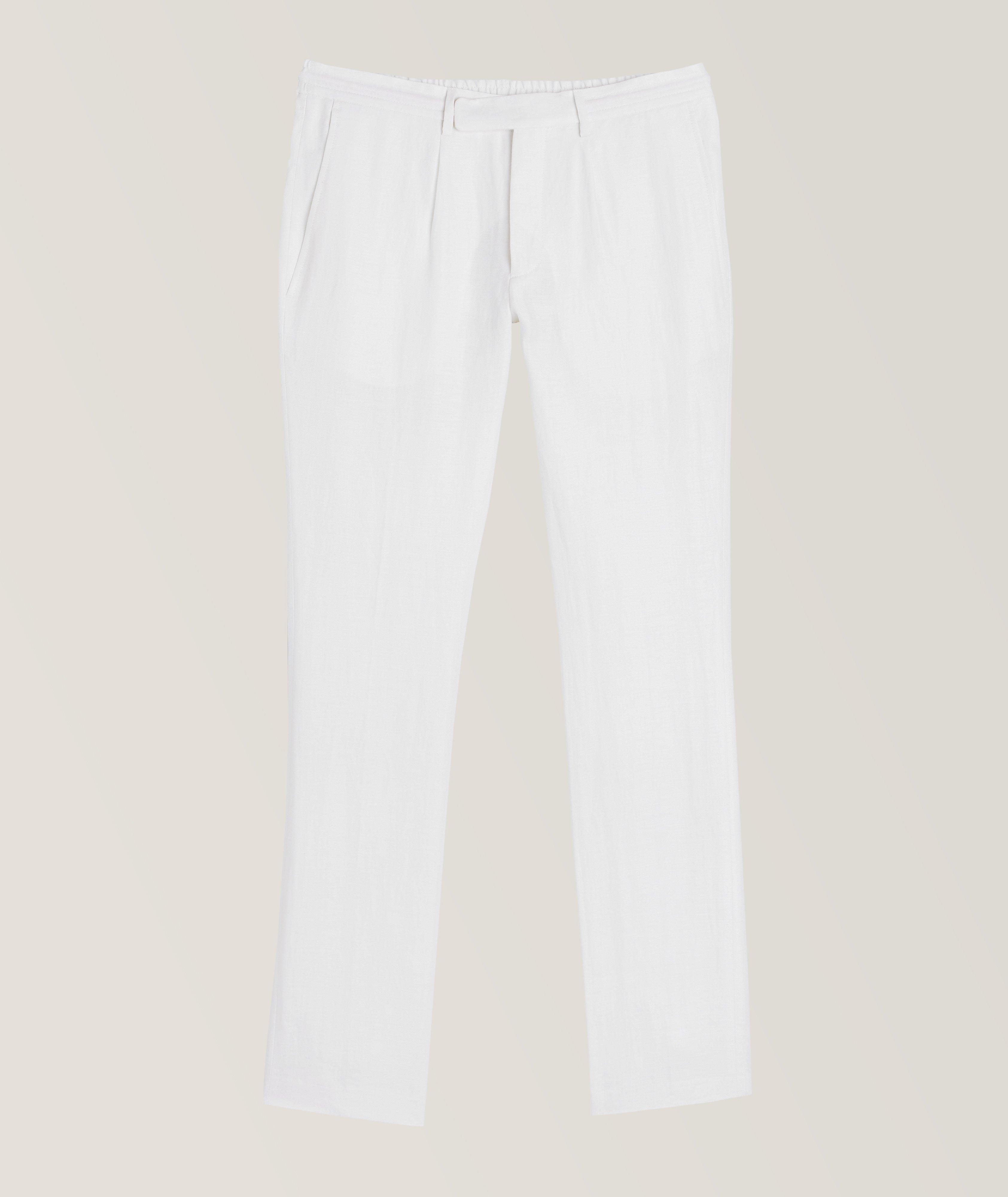 Drawstring Linen Pants image 0