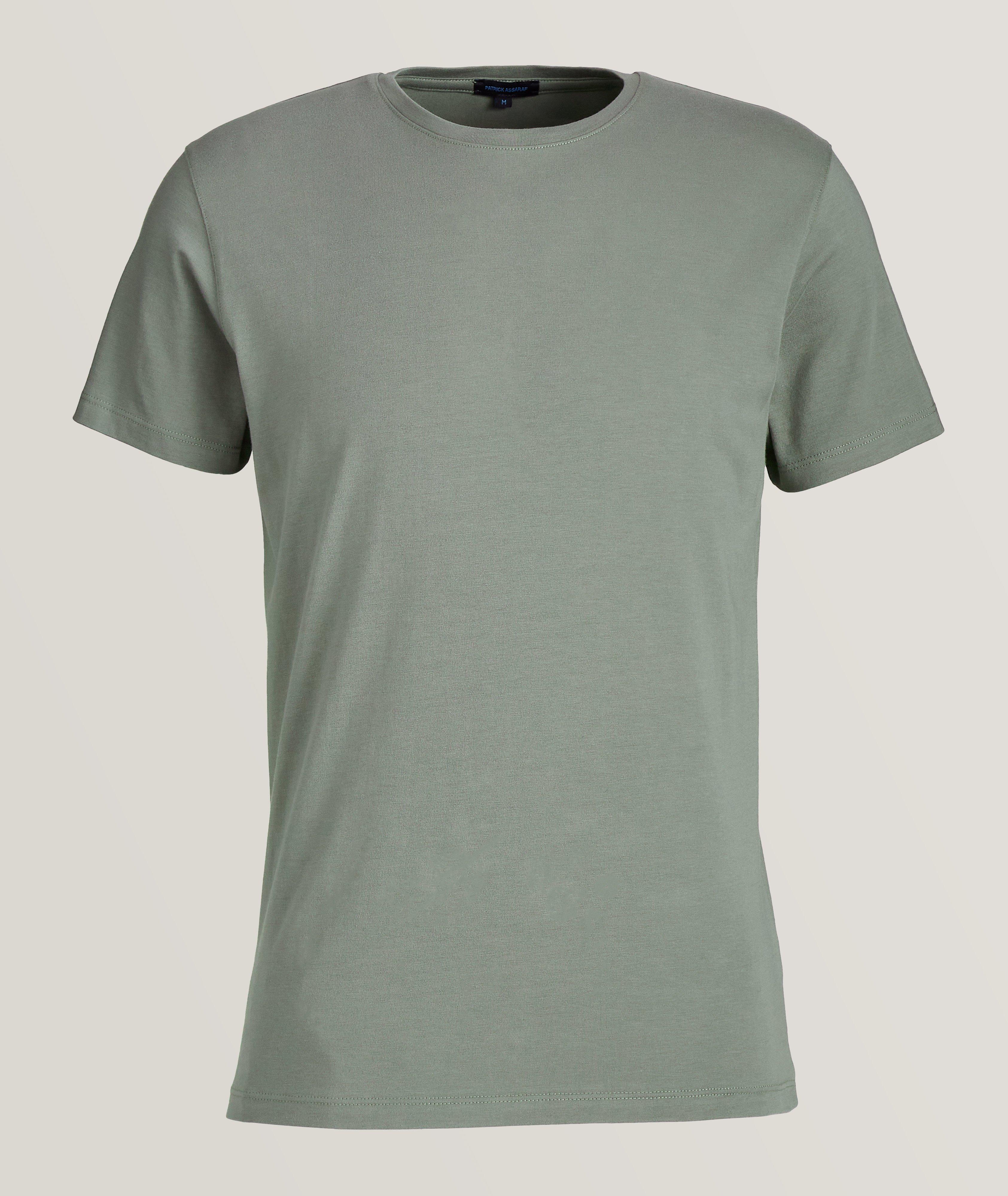 Pima Stretch-Cotton Crewneck T-Shirt image 0