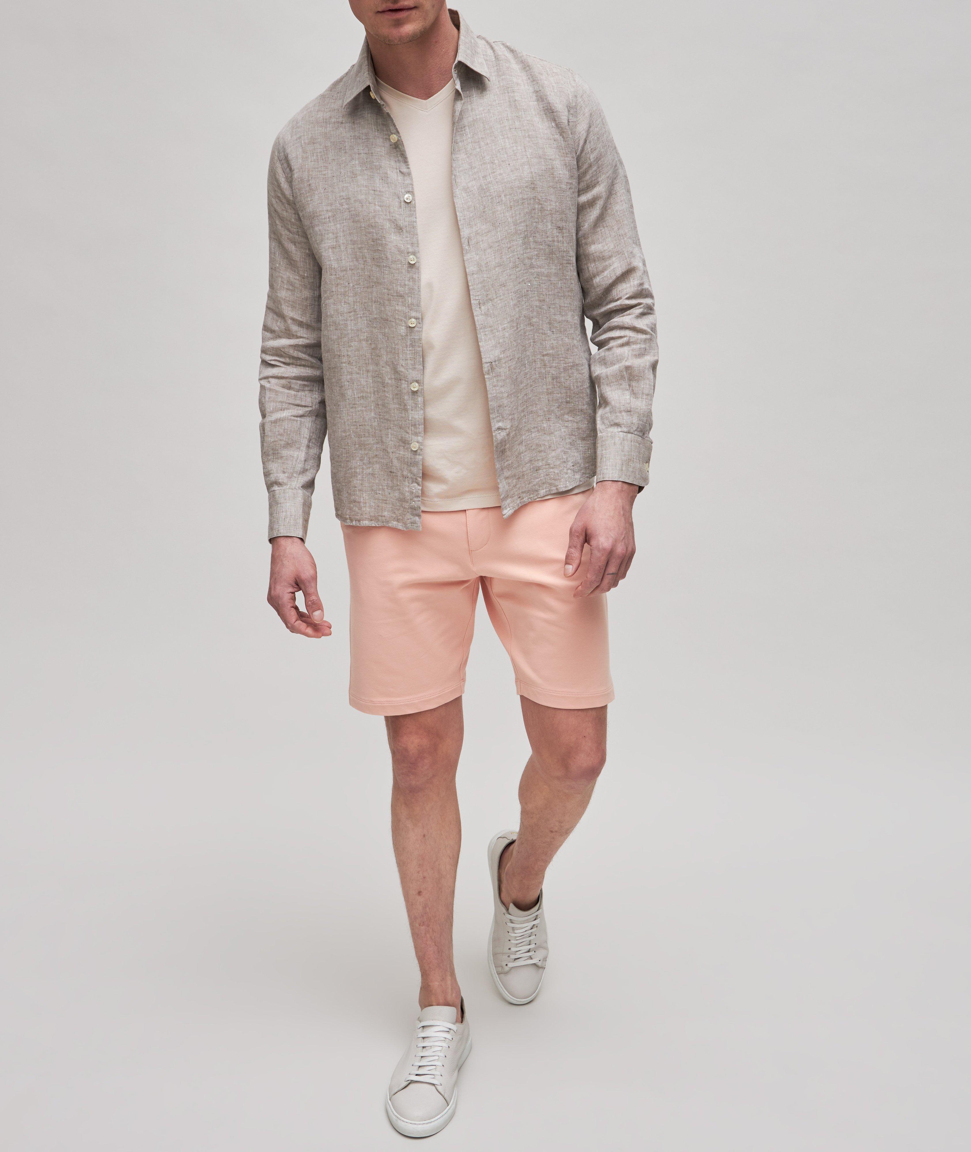 Pima Stretch-Cotton V-Neck T-Shirt image 1