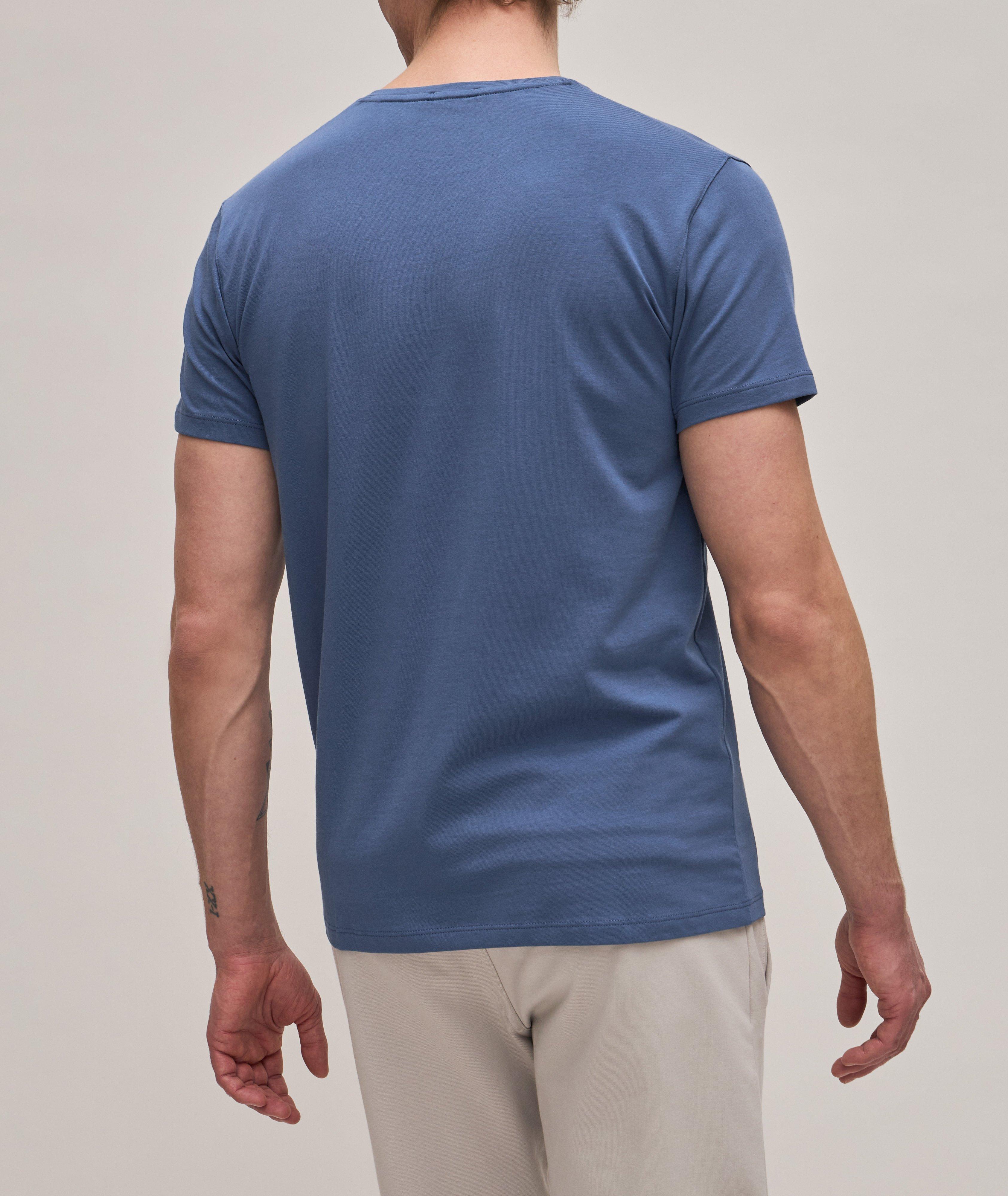 Pima Stretch-Cotton V-Neck T-Shirt image 2