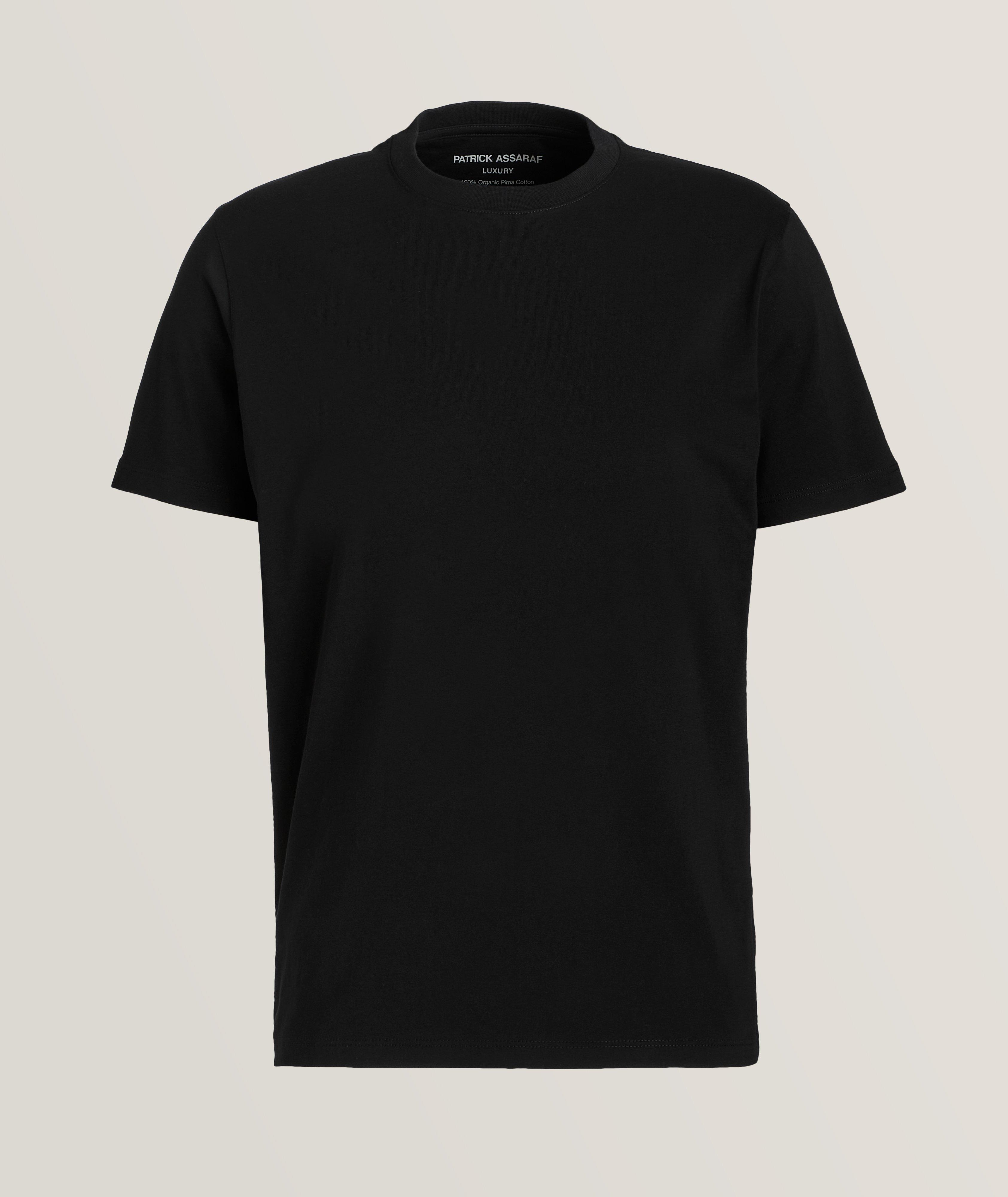 Patrick Assaraf Organic Pima Cotton Crew Neck T-Shirt | T-Shirts ...