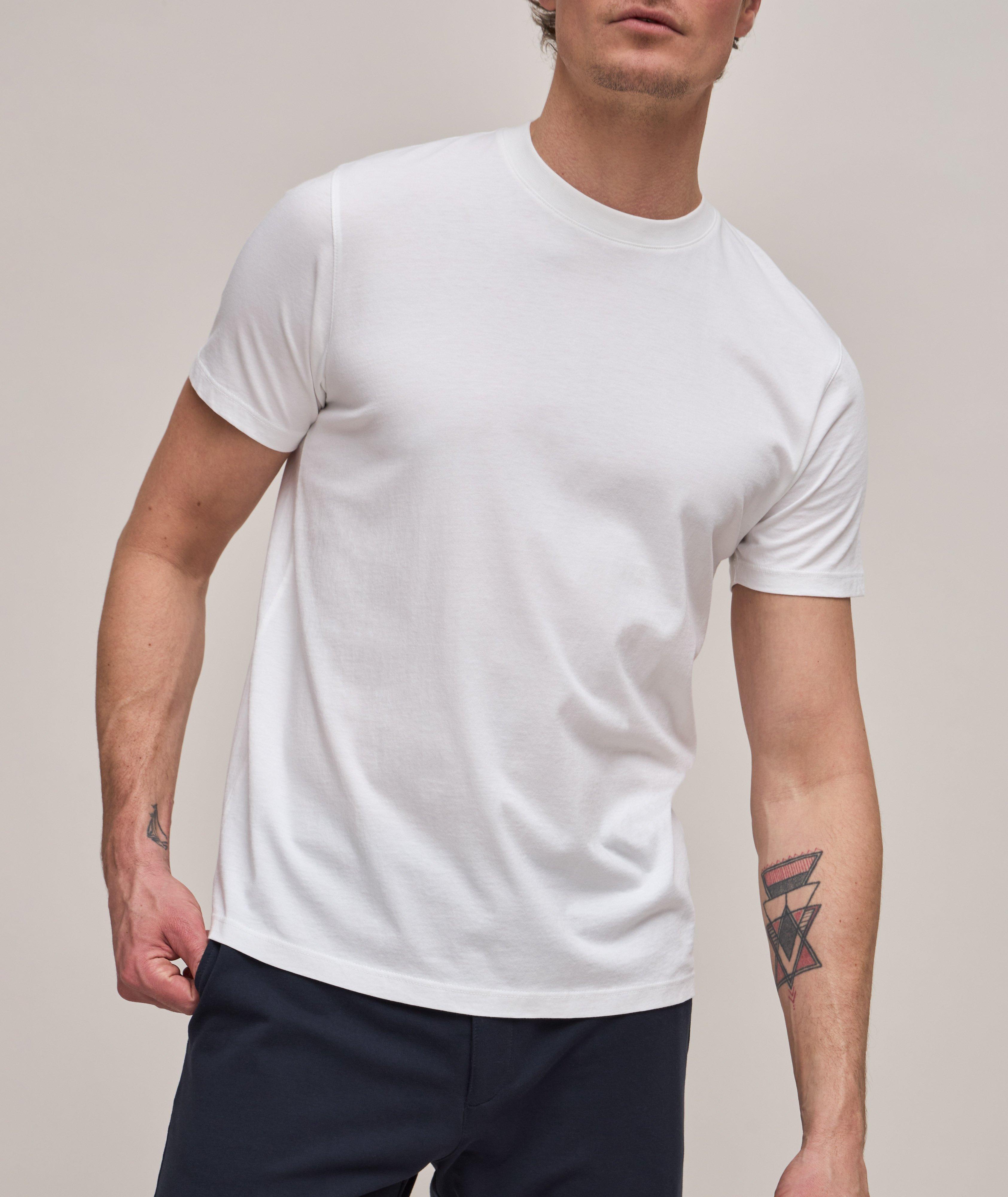 Patrick Assaraf Organic Pima Cotton Crewneck T-Shirt