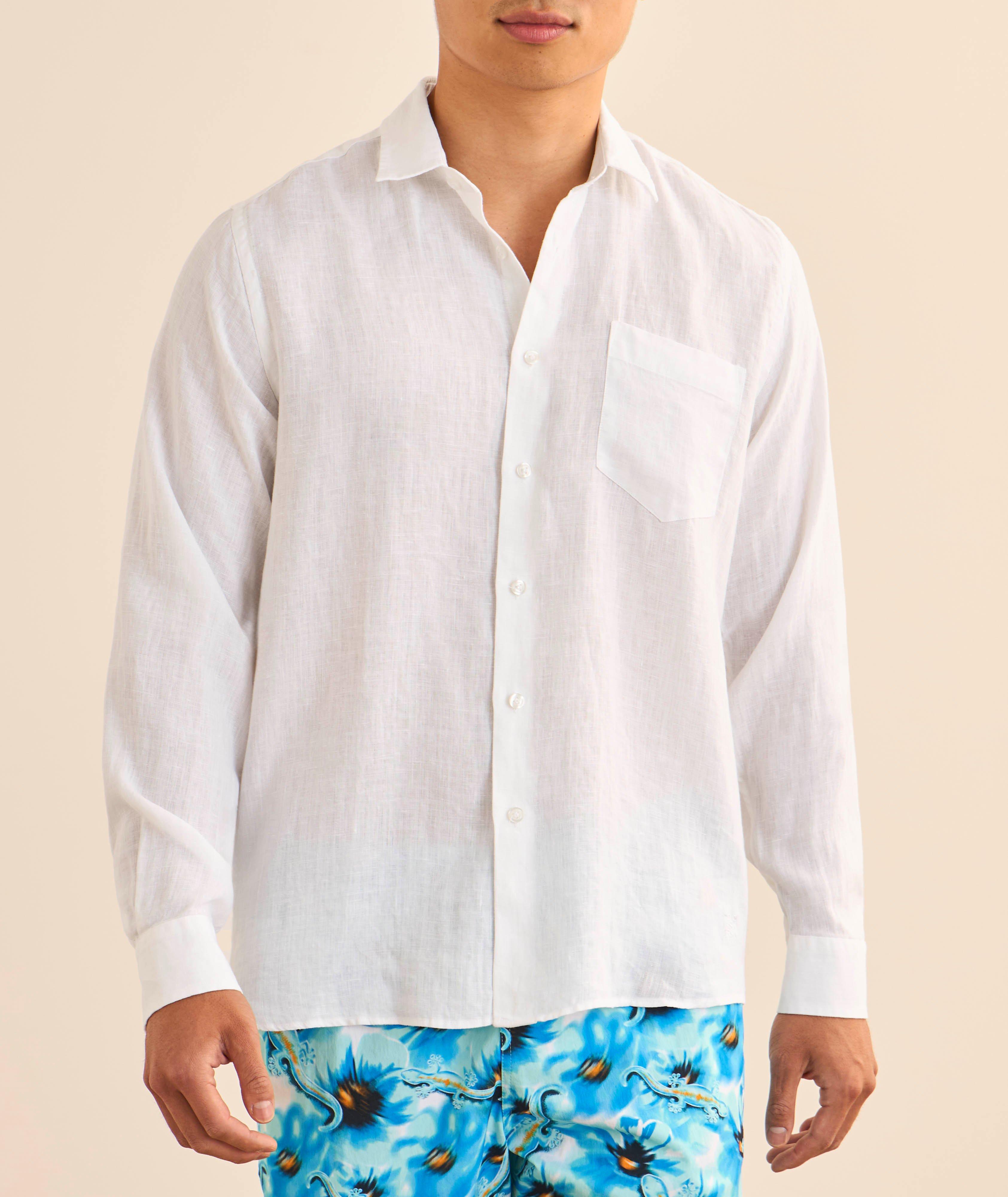 Chemise décontractée Caroubis en lin image 2