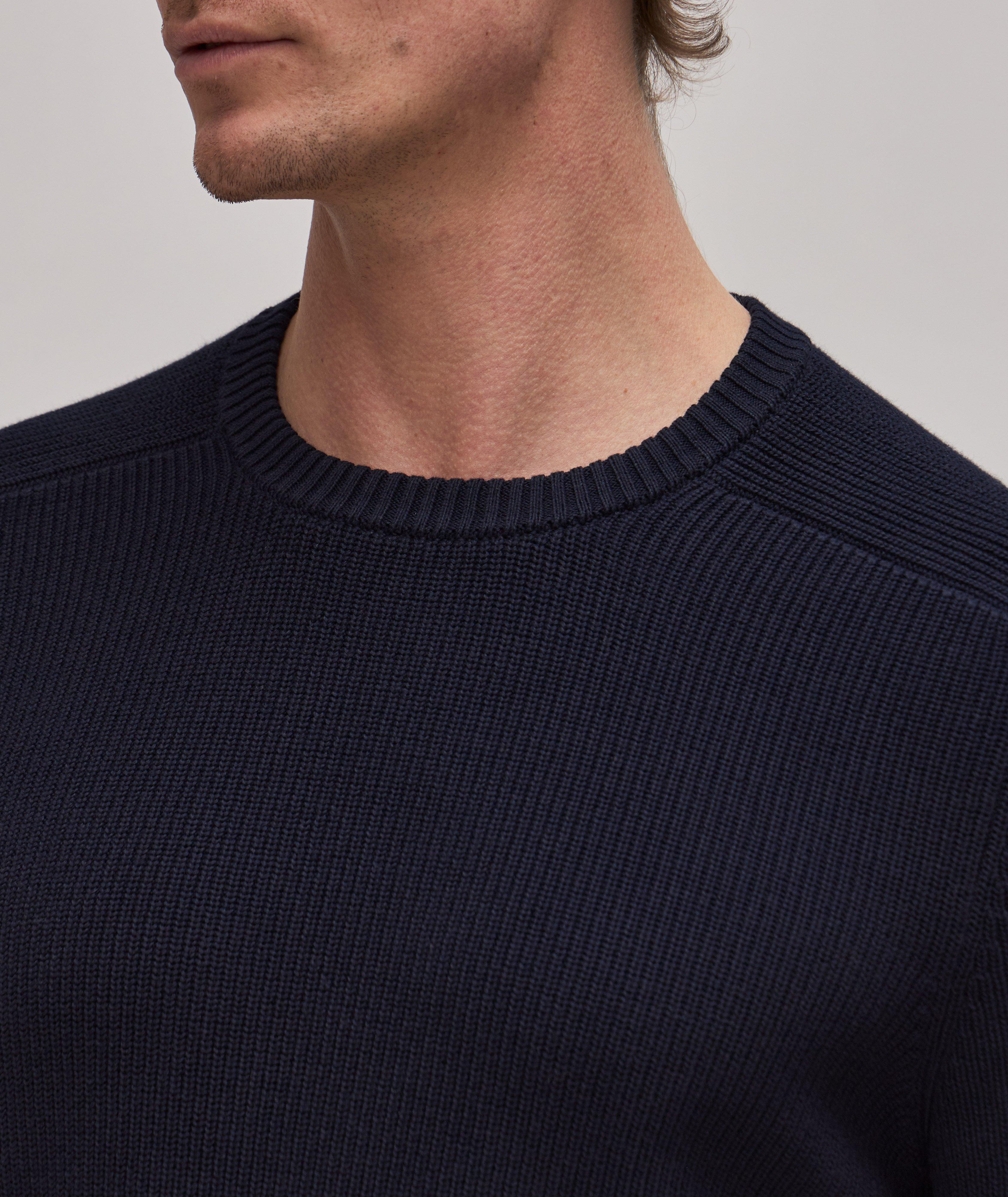 Ribbed Knit Cotton Sweater image 3