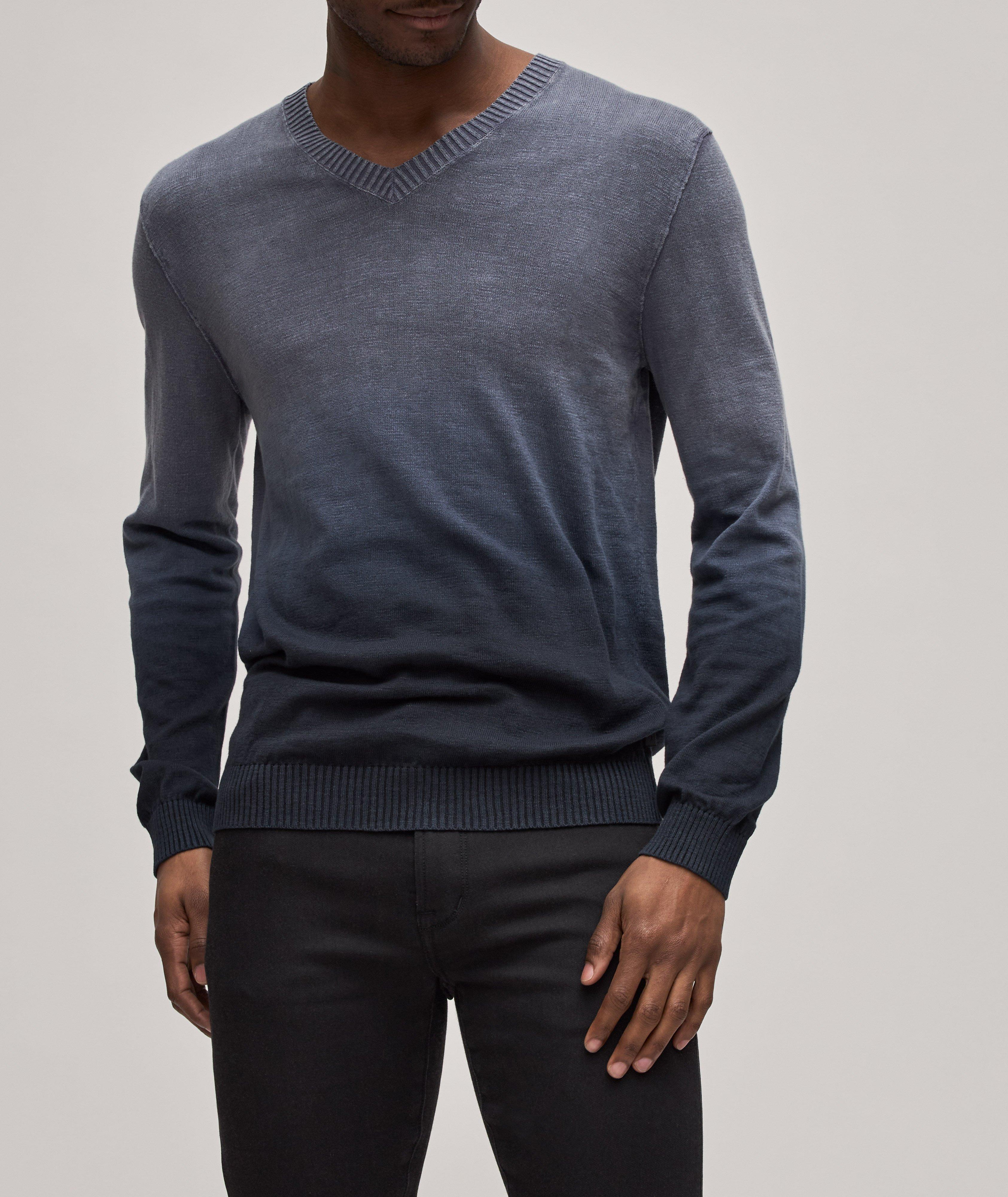 Pull en coton teint par nouage image 1