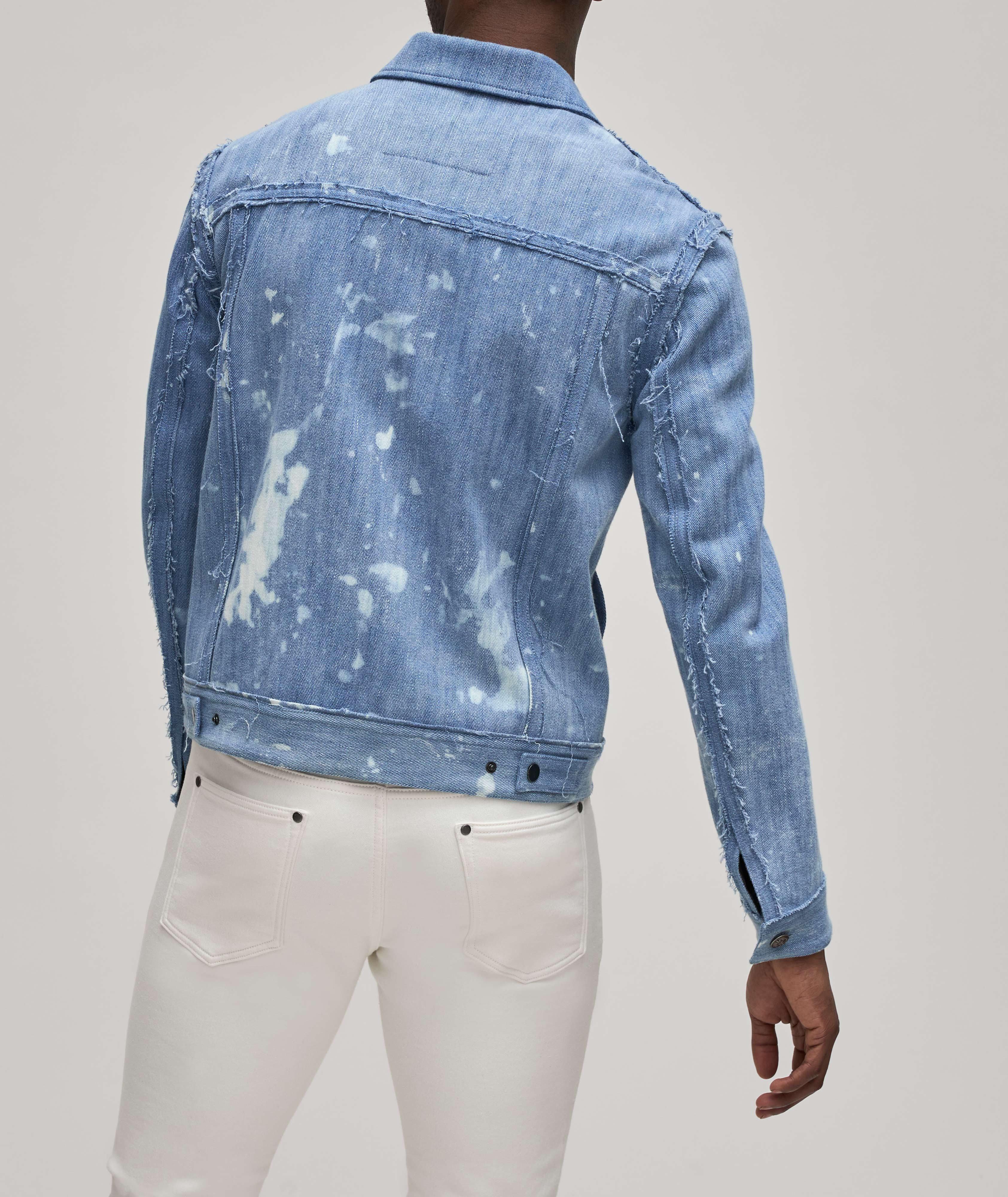 Paint Splatter Denim Trucker Jacket image 3