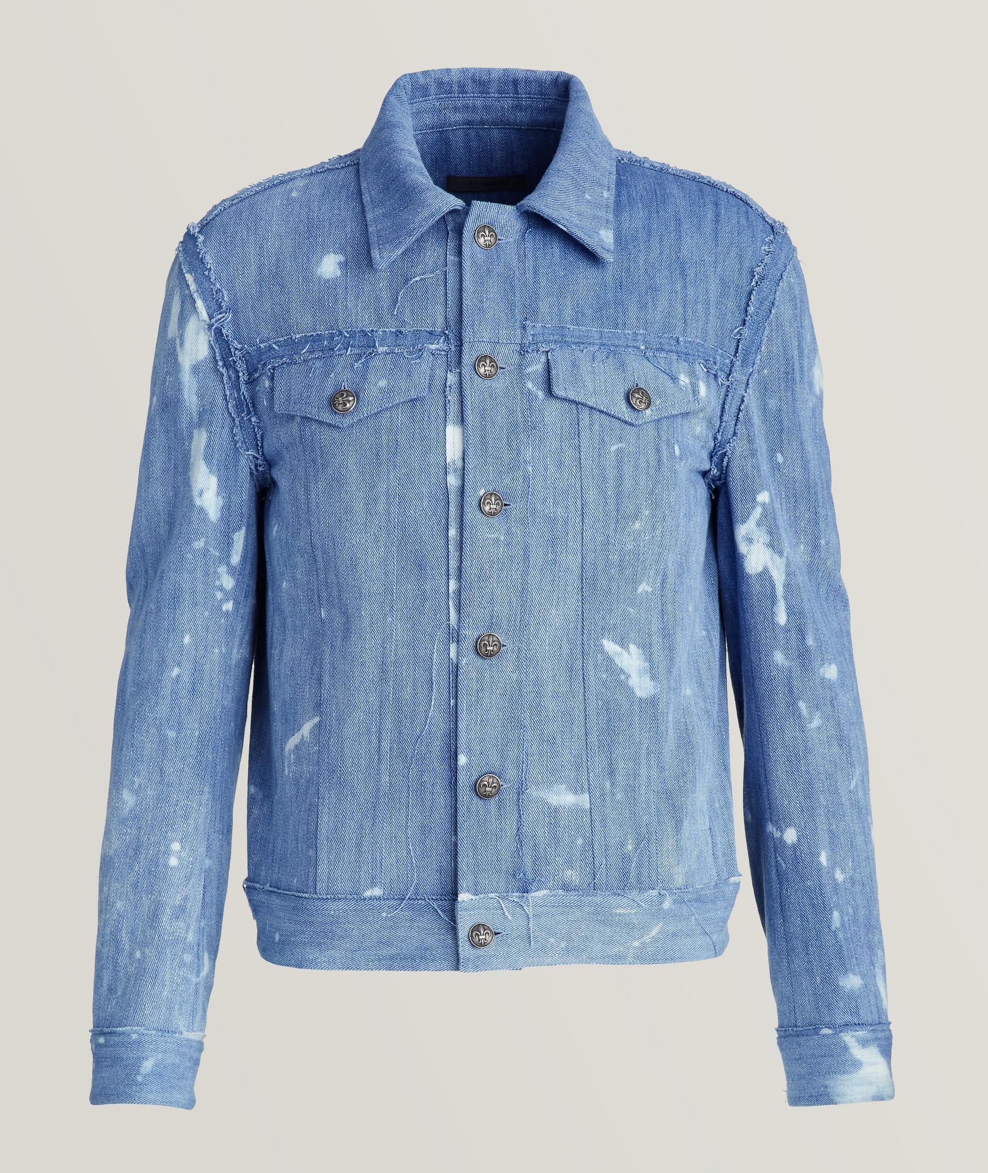 Paint Splatter Denim Trucker Jacket image 0