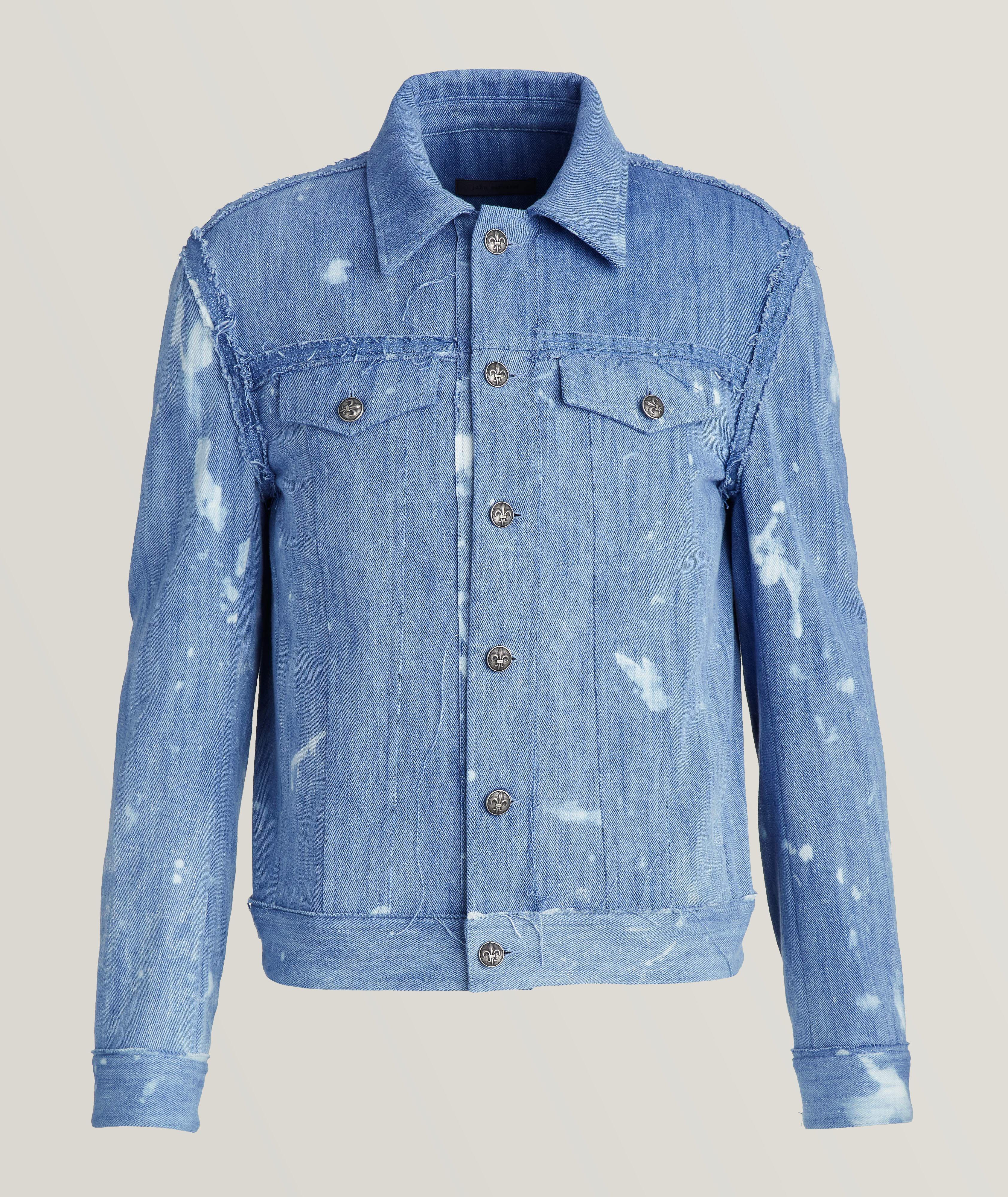 Paint Splatter Denim Trucker Jacket image 0