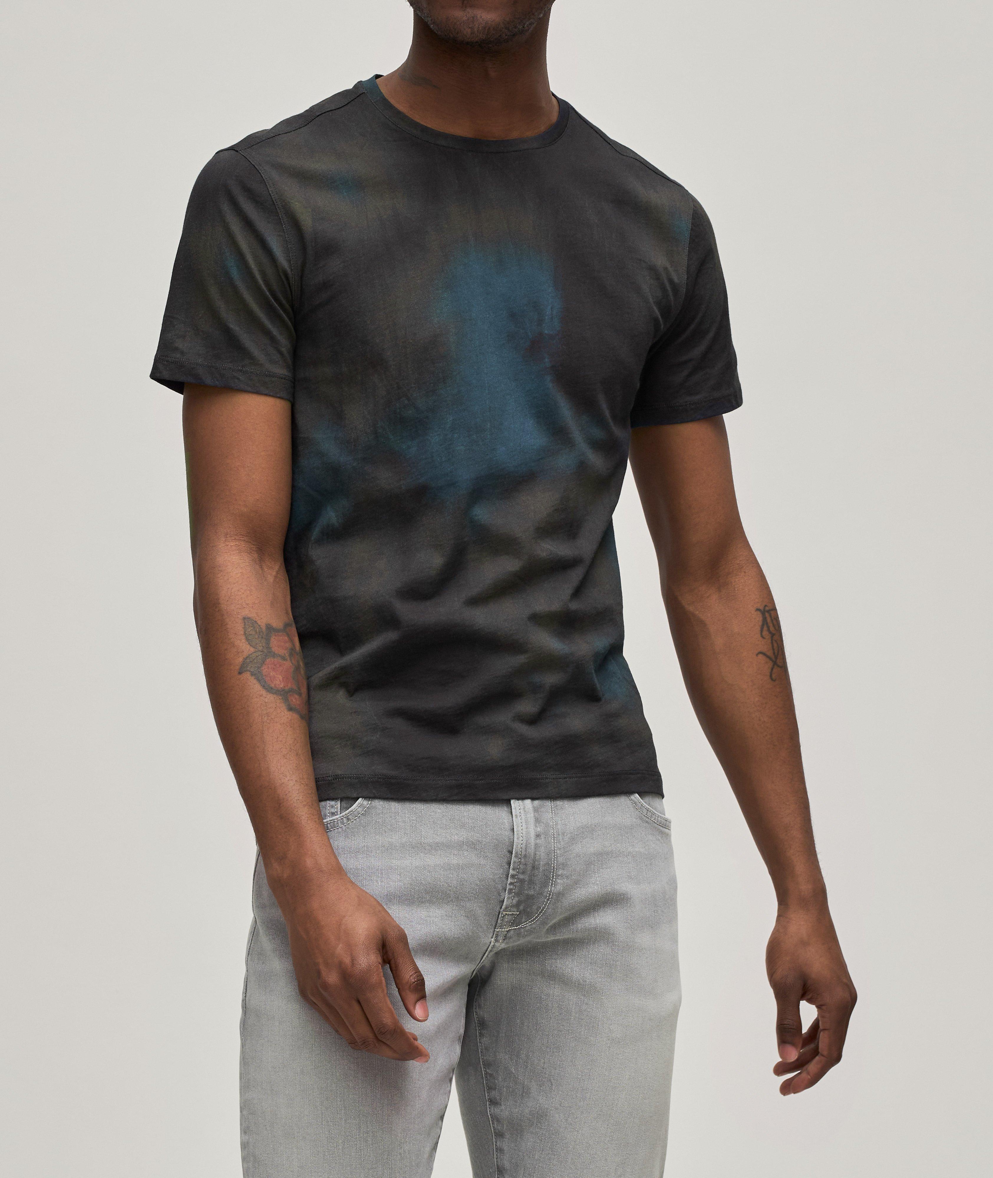 T-shirt en coton teint par nouage à encolure ronde image 1
