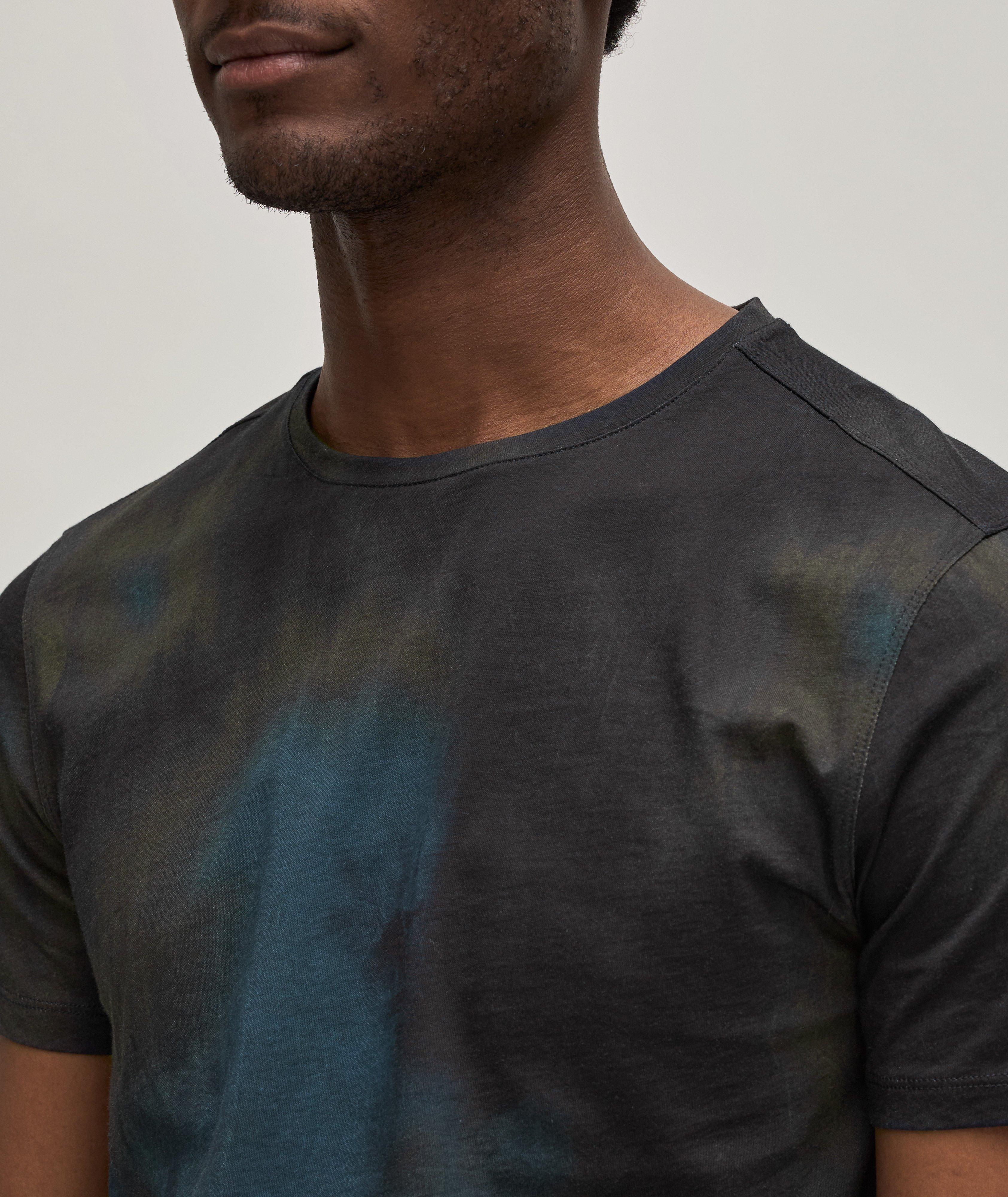 T-shirt en coton teint par nouage à encolure ronde image 3