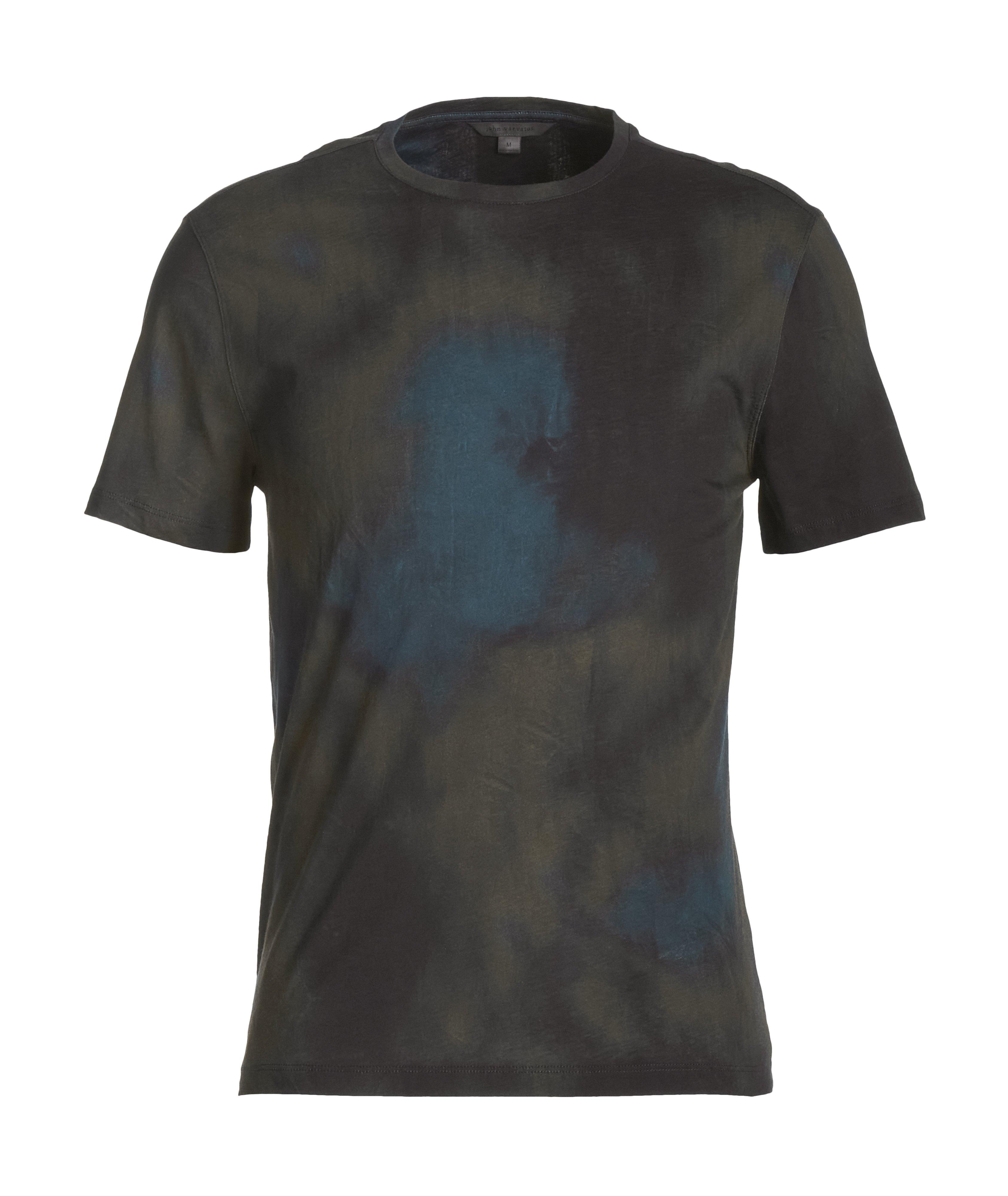 T-shirt en coton teint par nouage à encolure ronde image 0