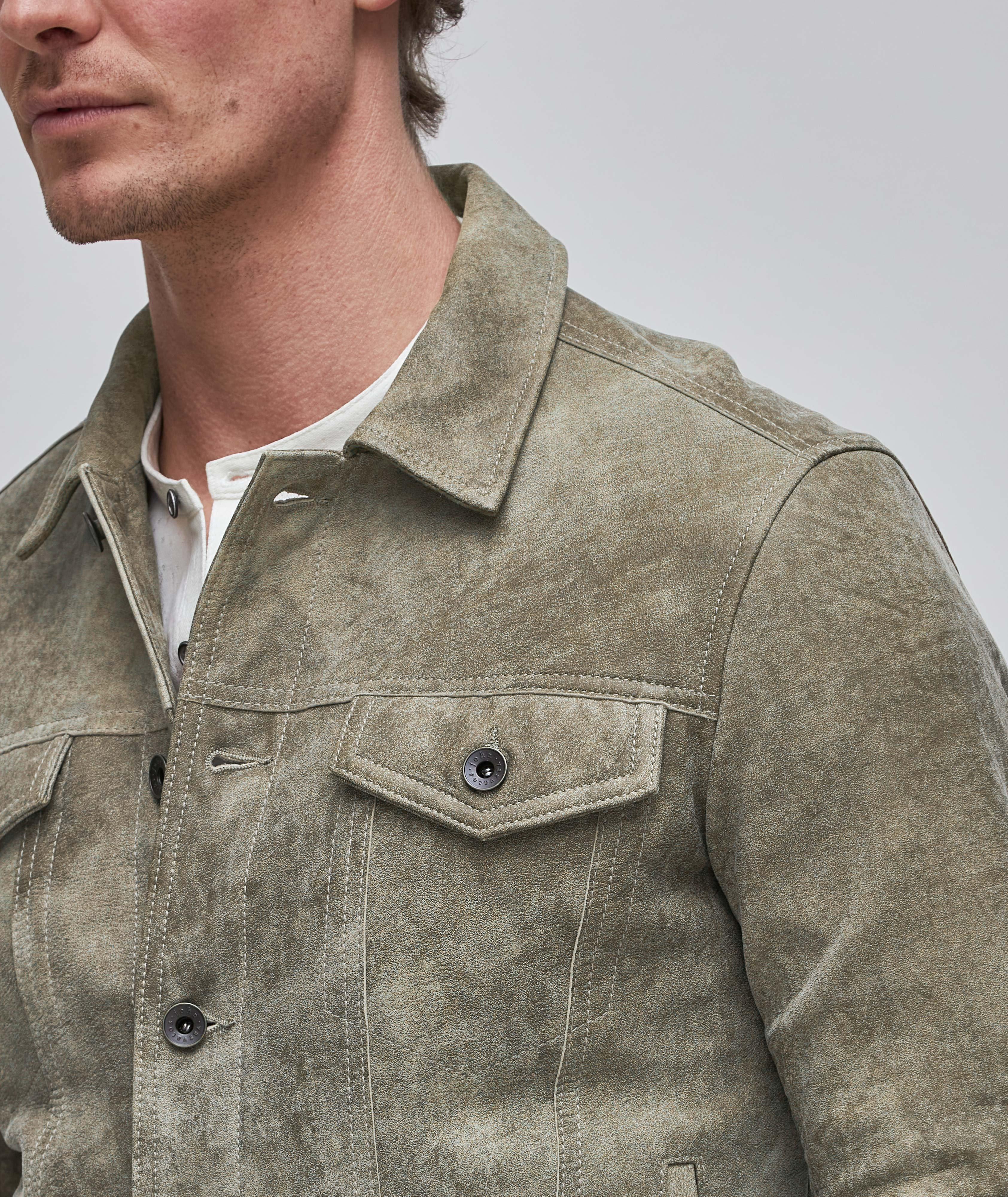 Andrew Leather Trucker Jacket image 4