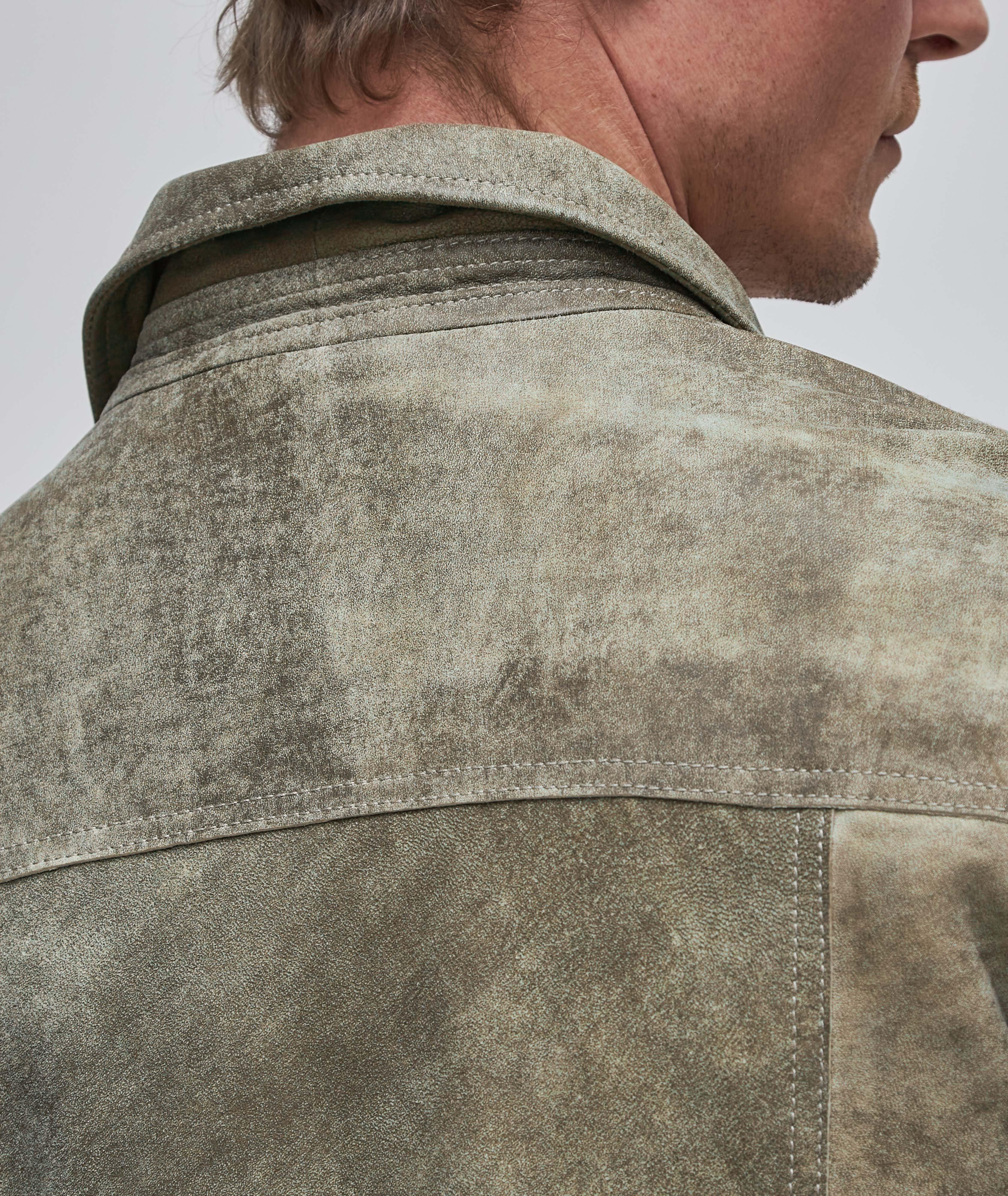 Andrew Leather Trucker Jacket image 5