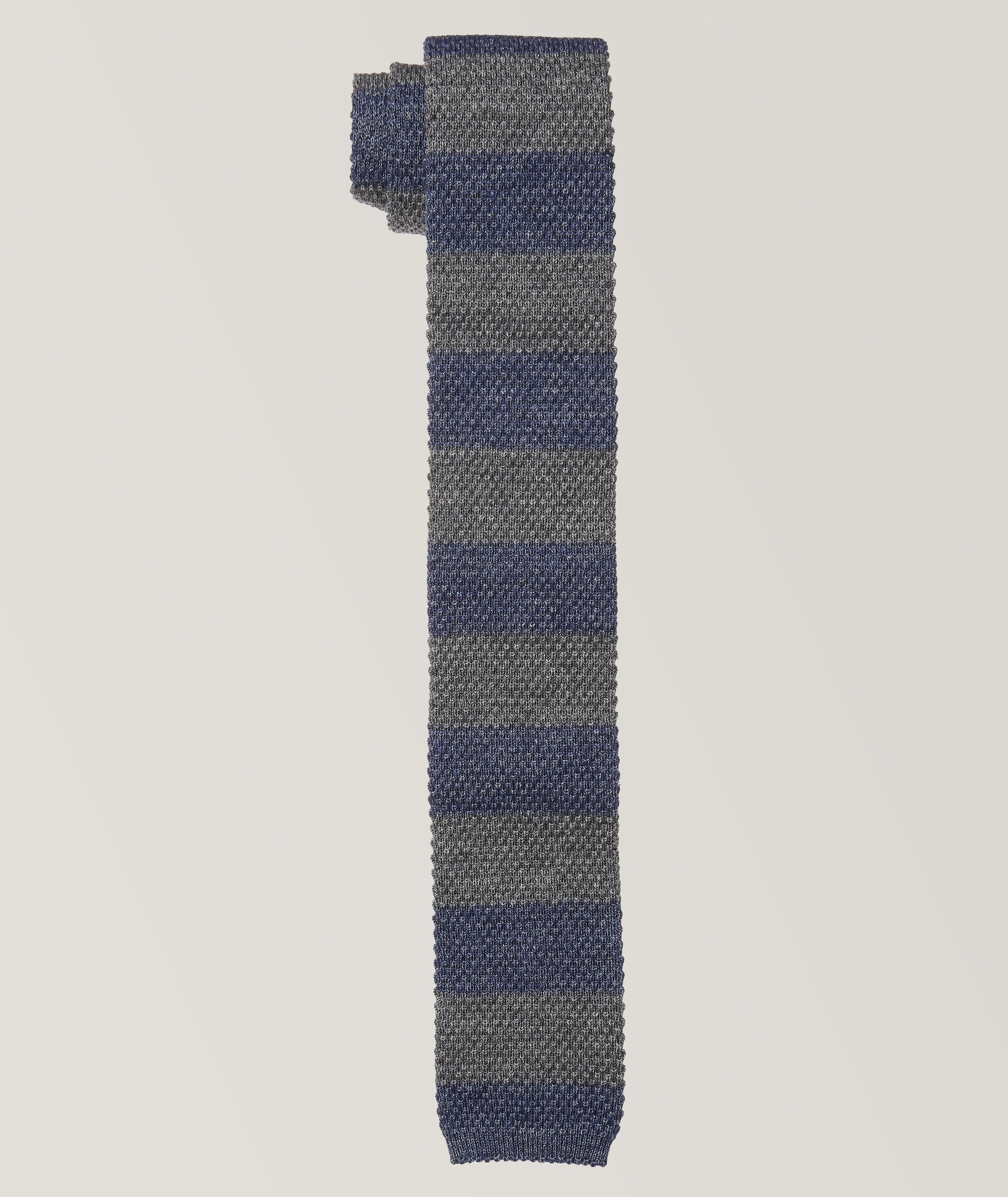 Stripe Silk Square Tie image 0