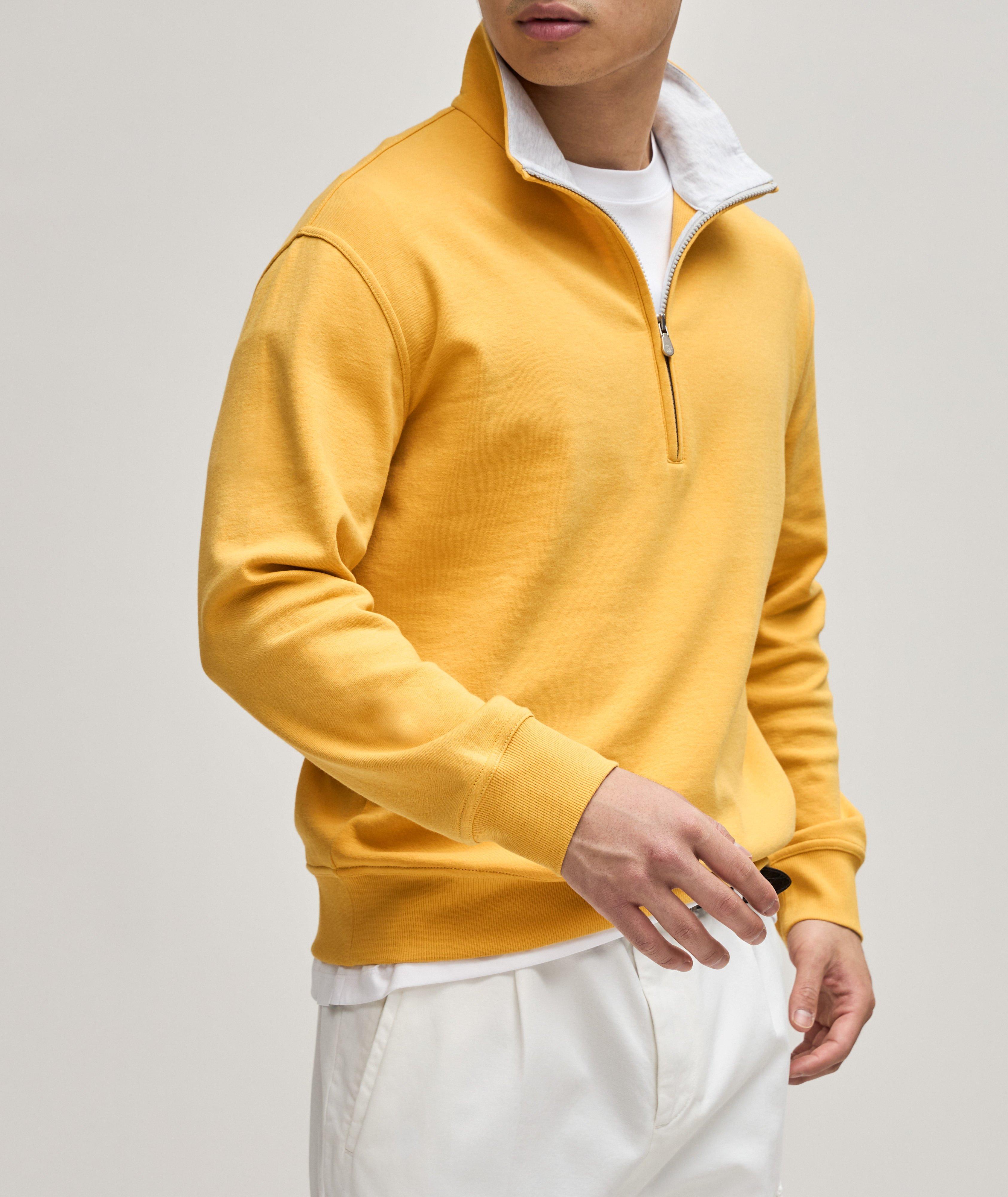 Pull en coton extensible à demi-glissière image 2