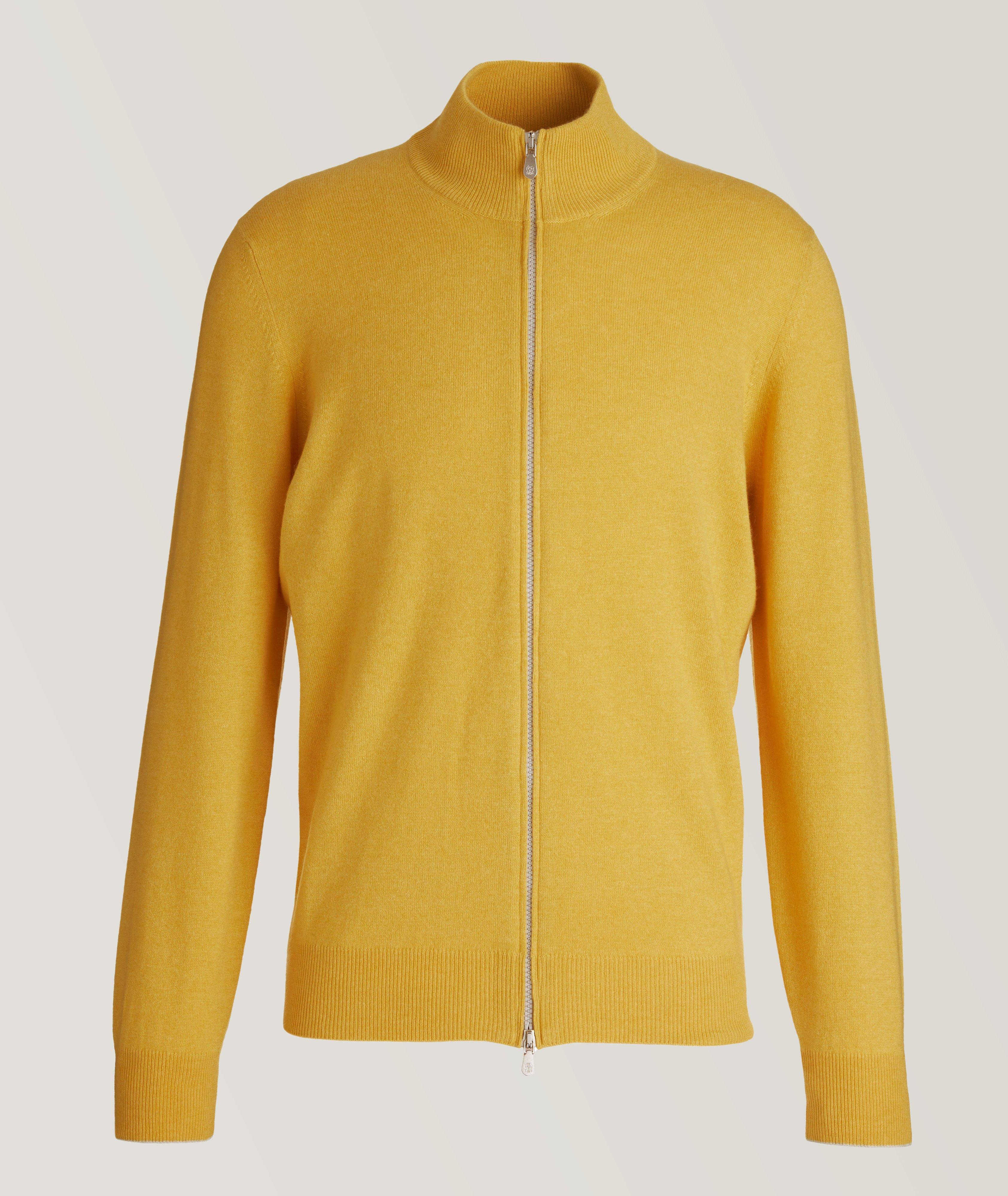 Full Zip Cashmere Knitted Cardigan image 0