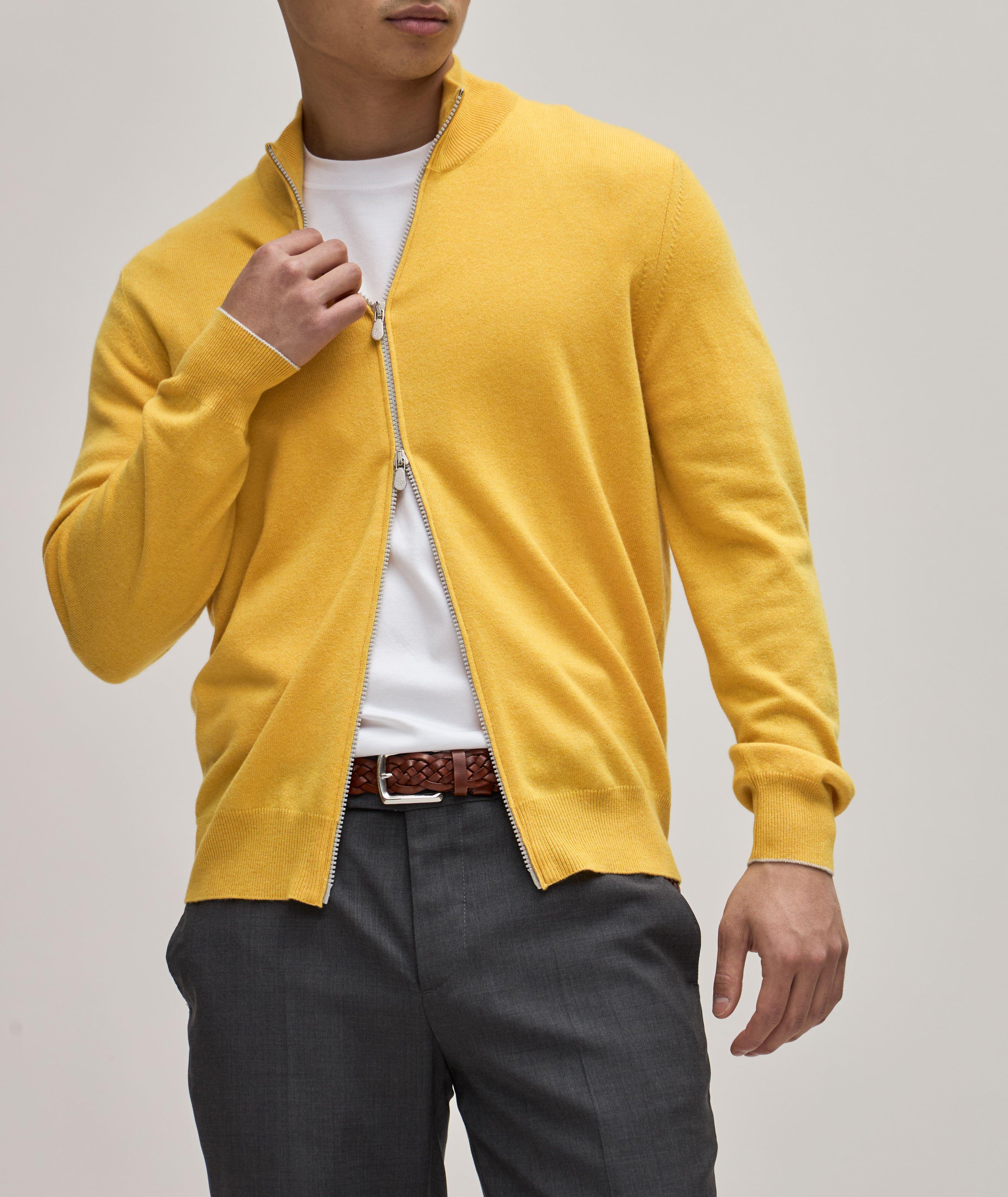 Full Zip Cashmere Knitted Cardigan image 2