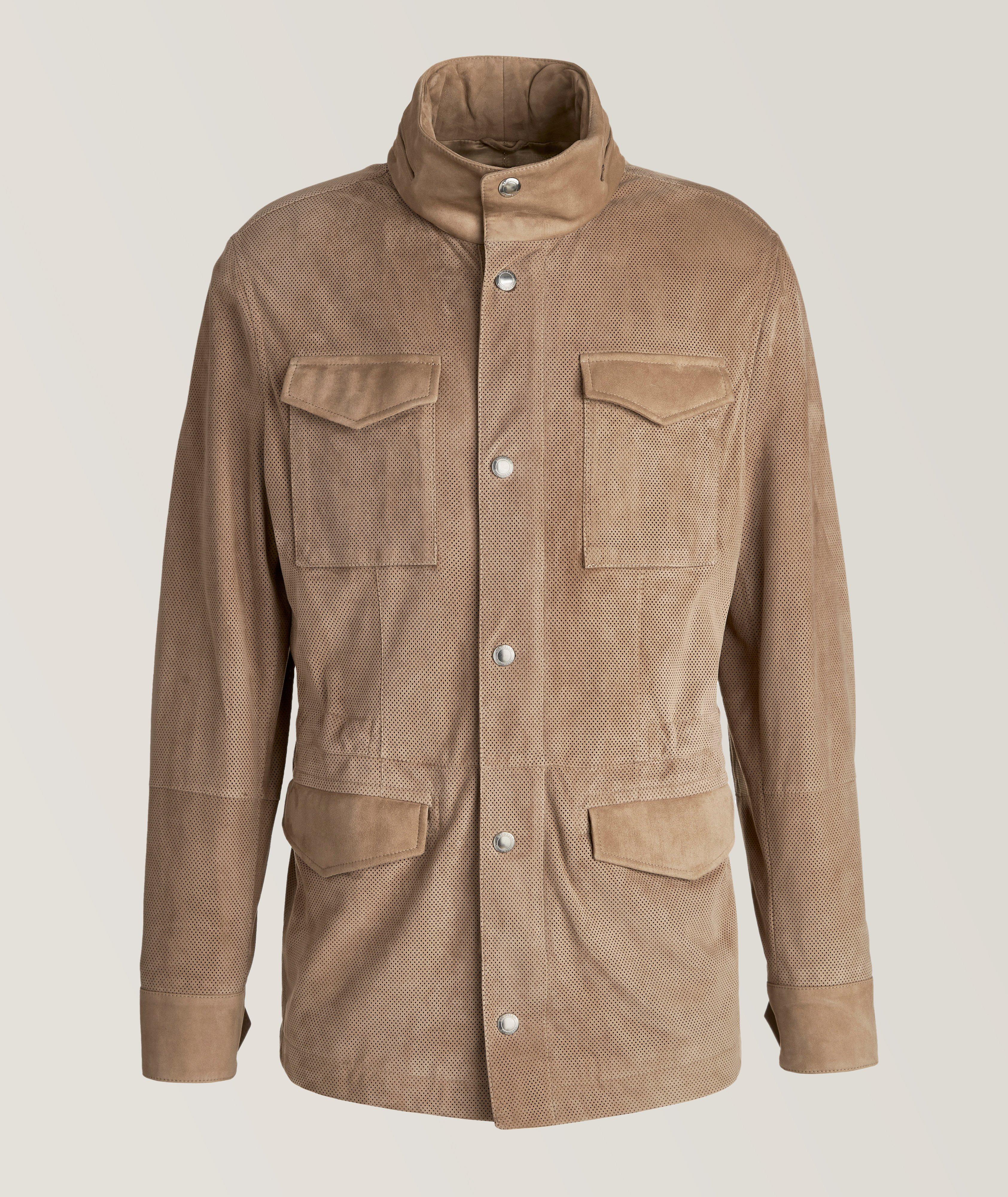 Perforated Suede Field Jacket image 0