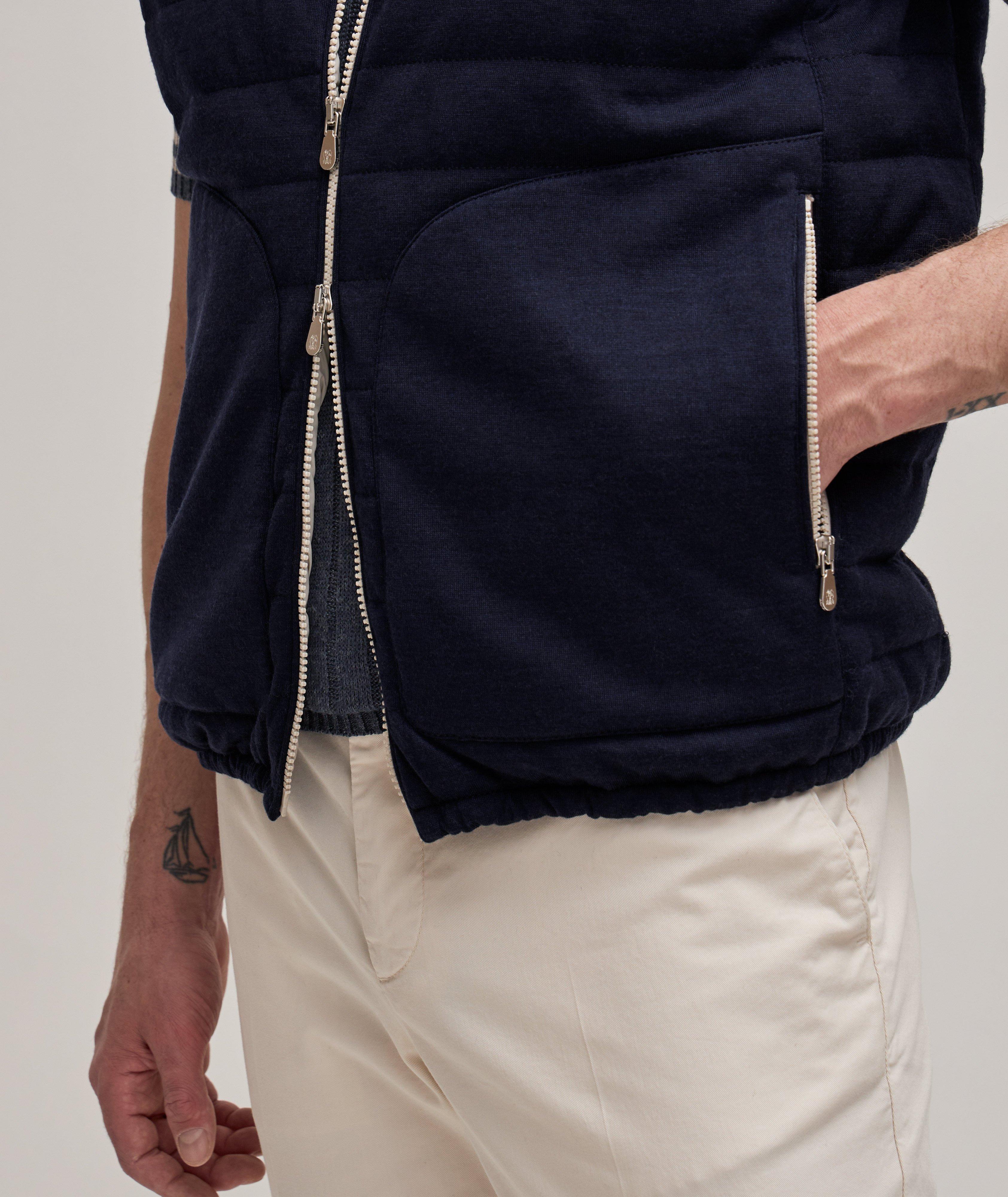 Wool-Cashmere Knit Down Vest image 4