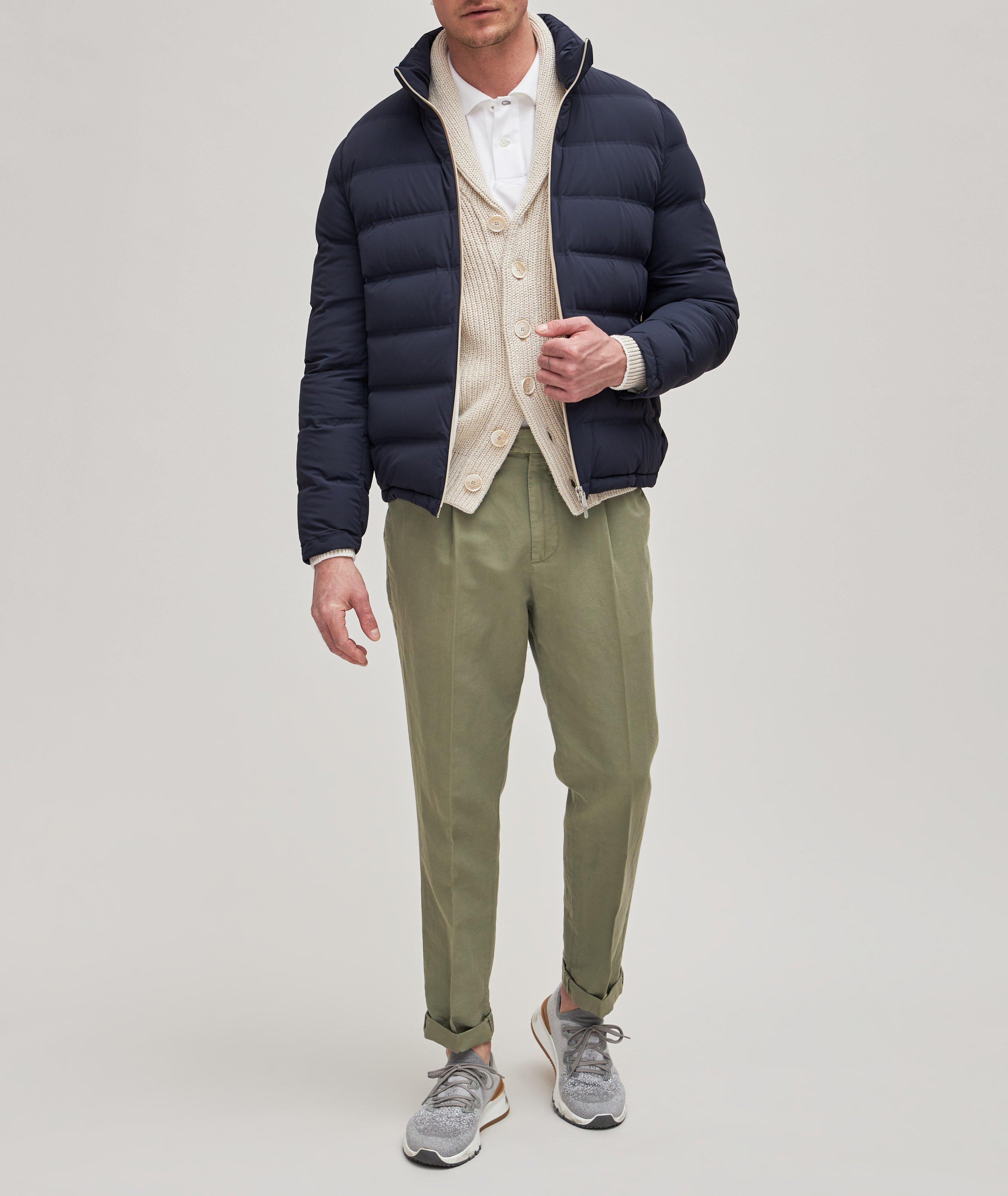 Blouson matelassé et imperméable en nylon et en duvet image 1