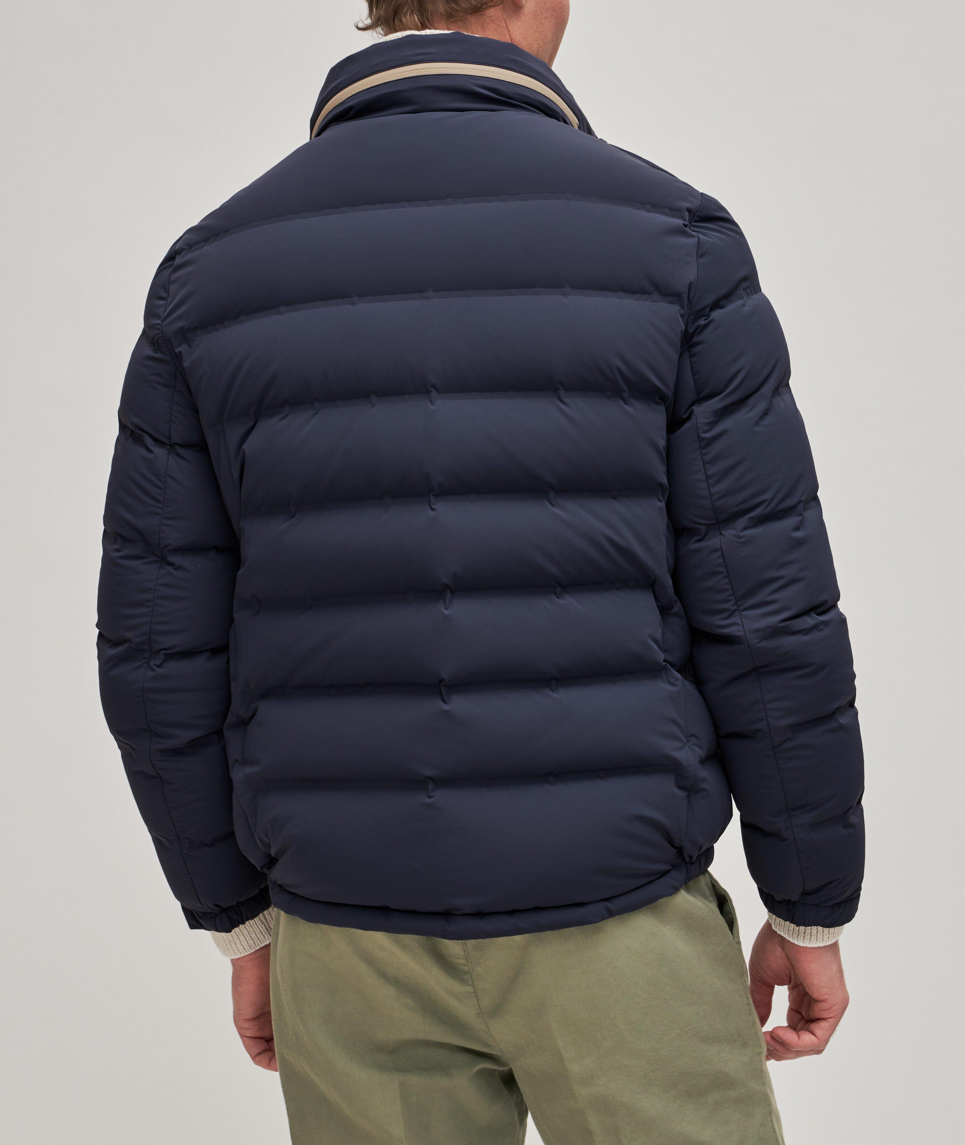 Blouson matelassé et imperméable en nylon et en duvet image 3