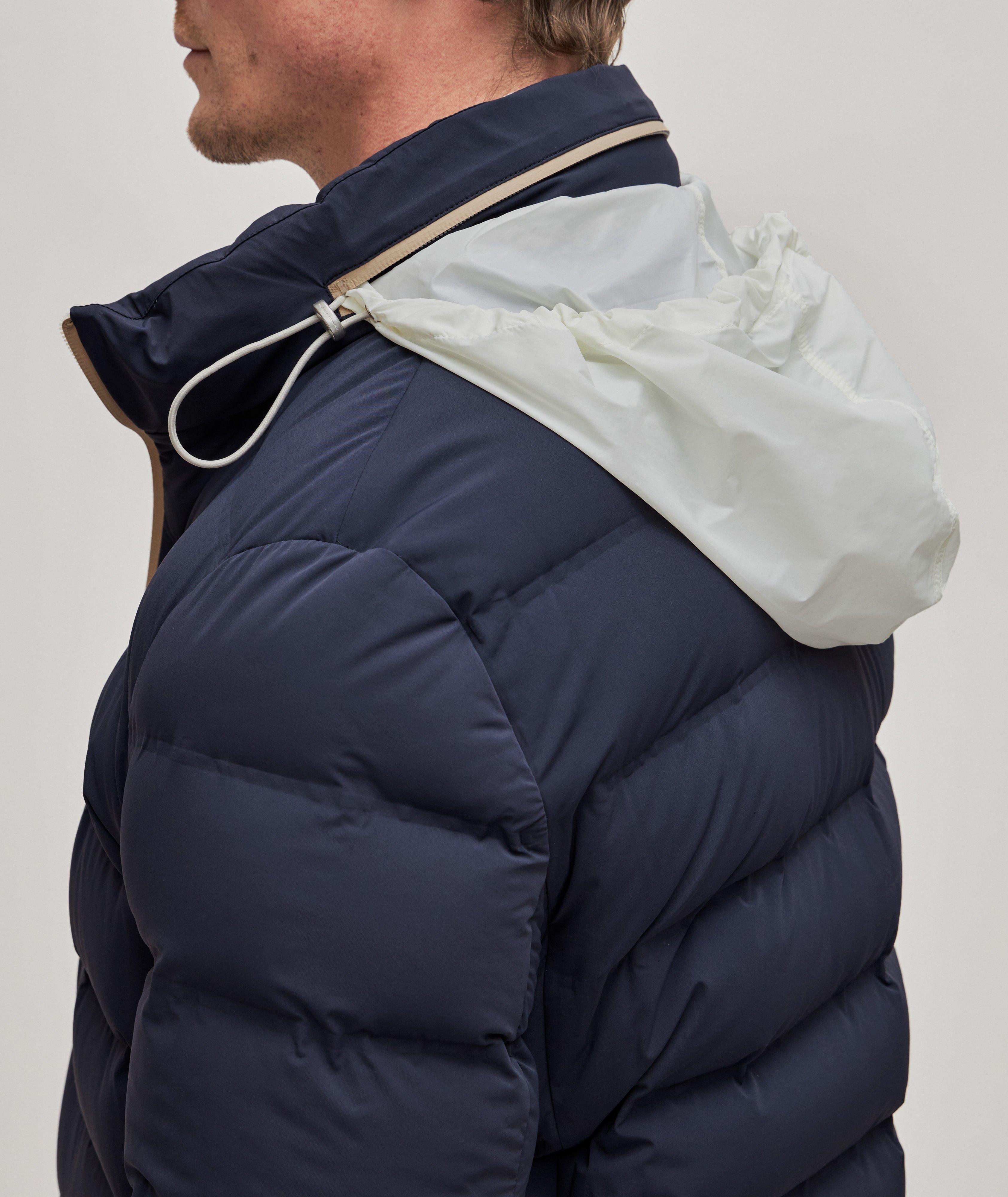 Blouson matelassé et imperméable en nylon et en duvet image 6