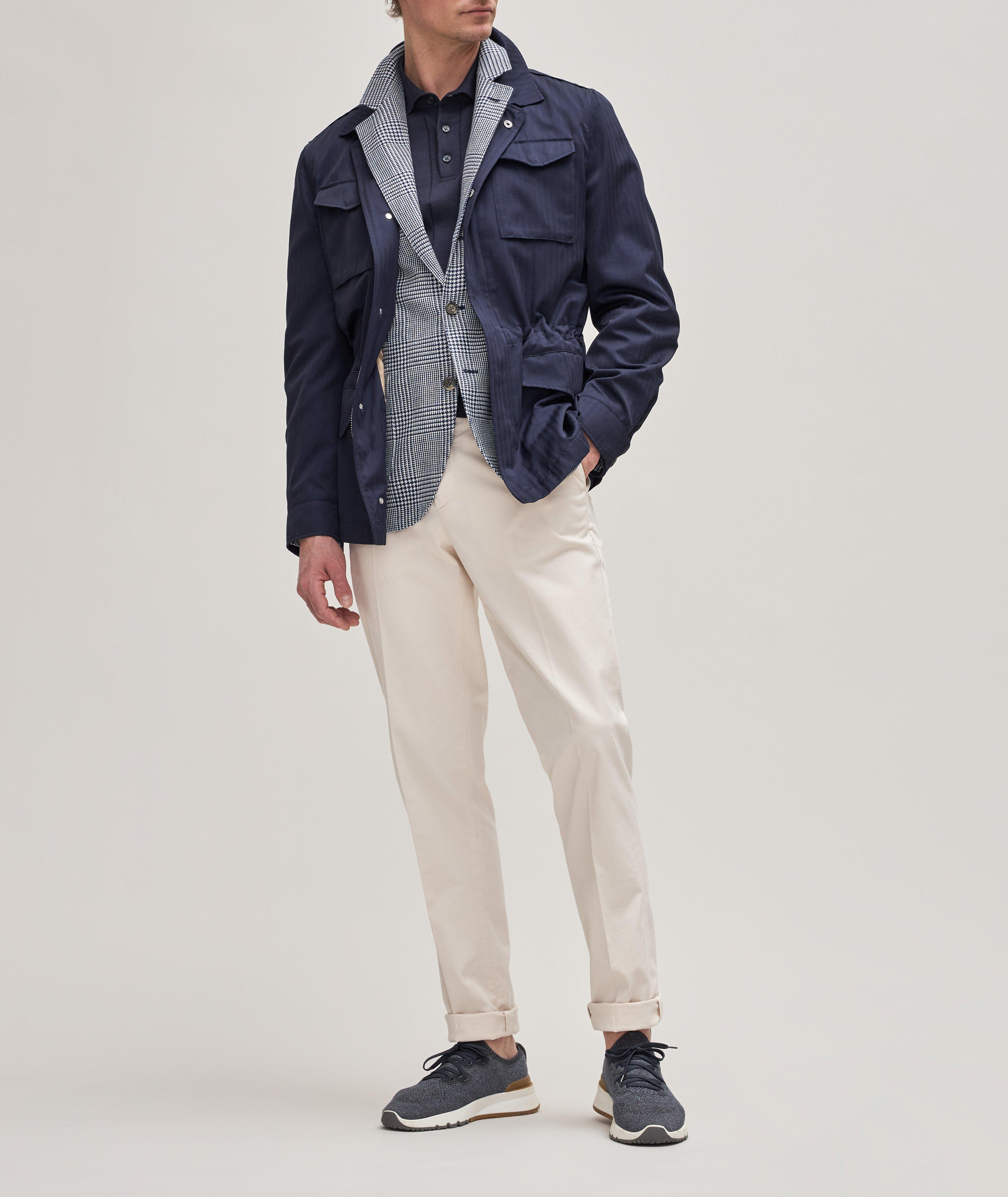 Cotton Herringbone Field Jacket image 1