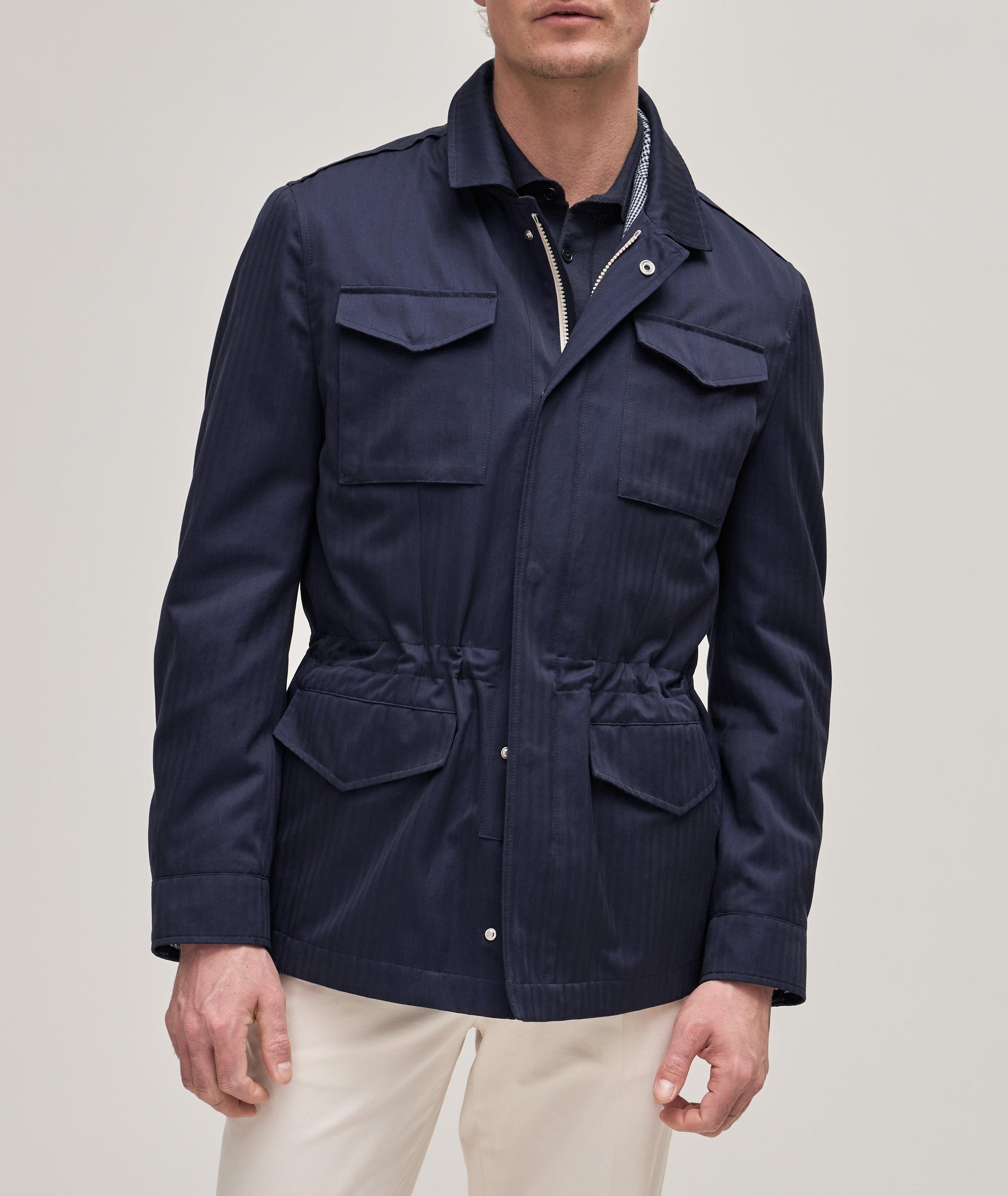 Cotton Herringbone Field Jacket image 2