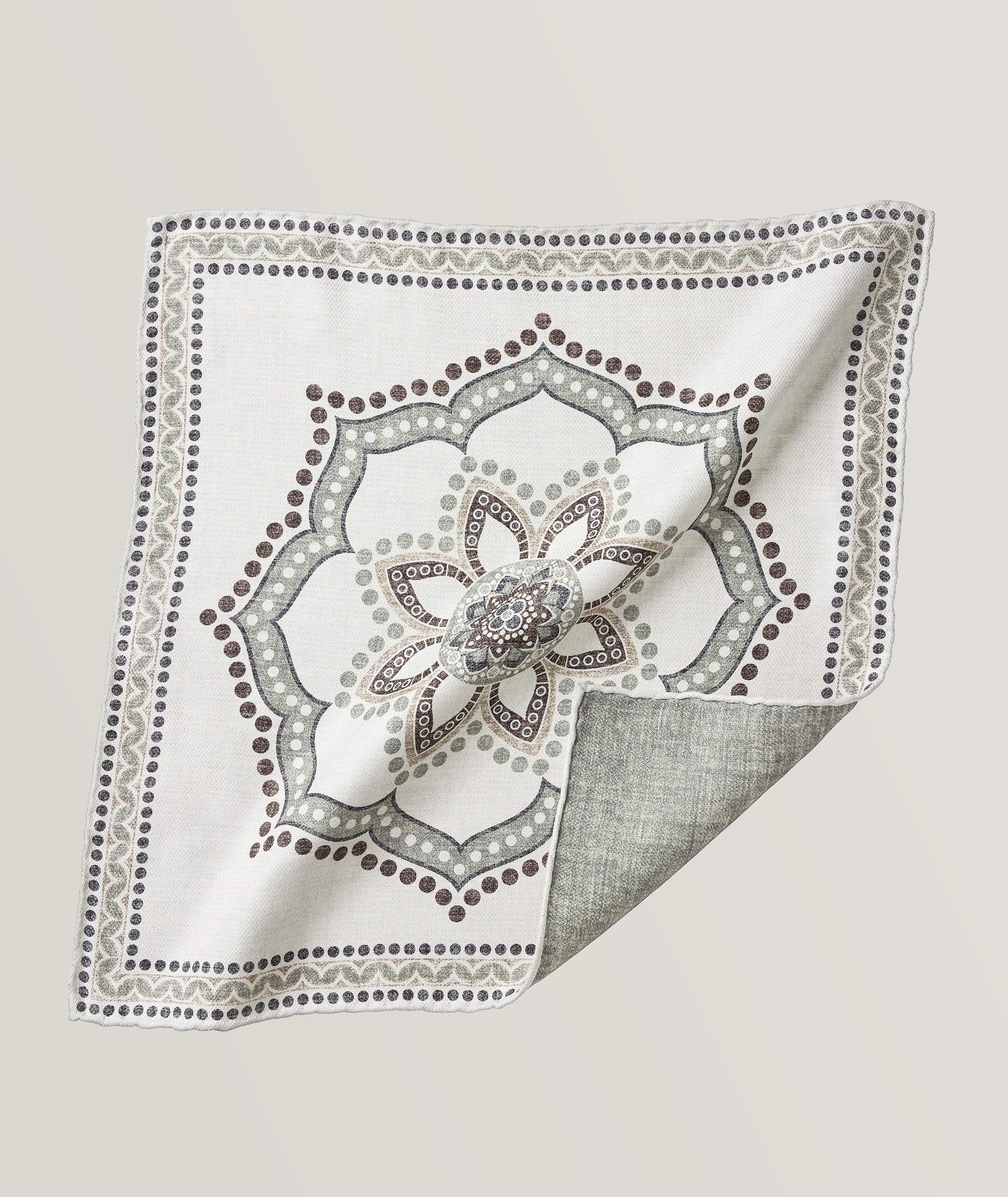 Mandala Pattern Silk Pocket Square image 0