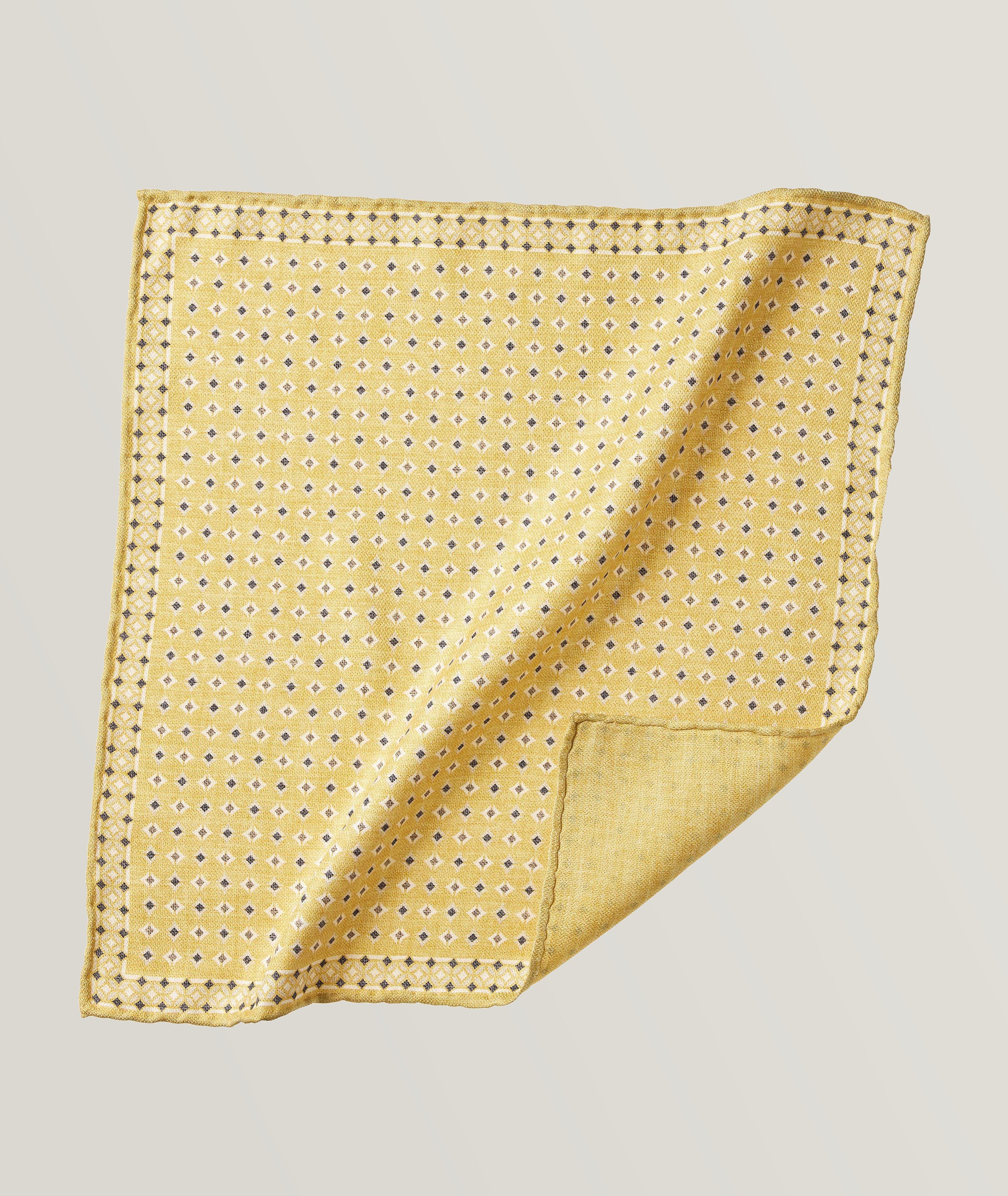 Silk Diamond Pattern Pocket Square image 0