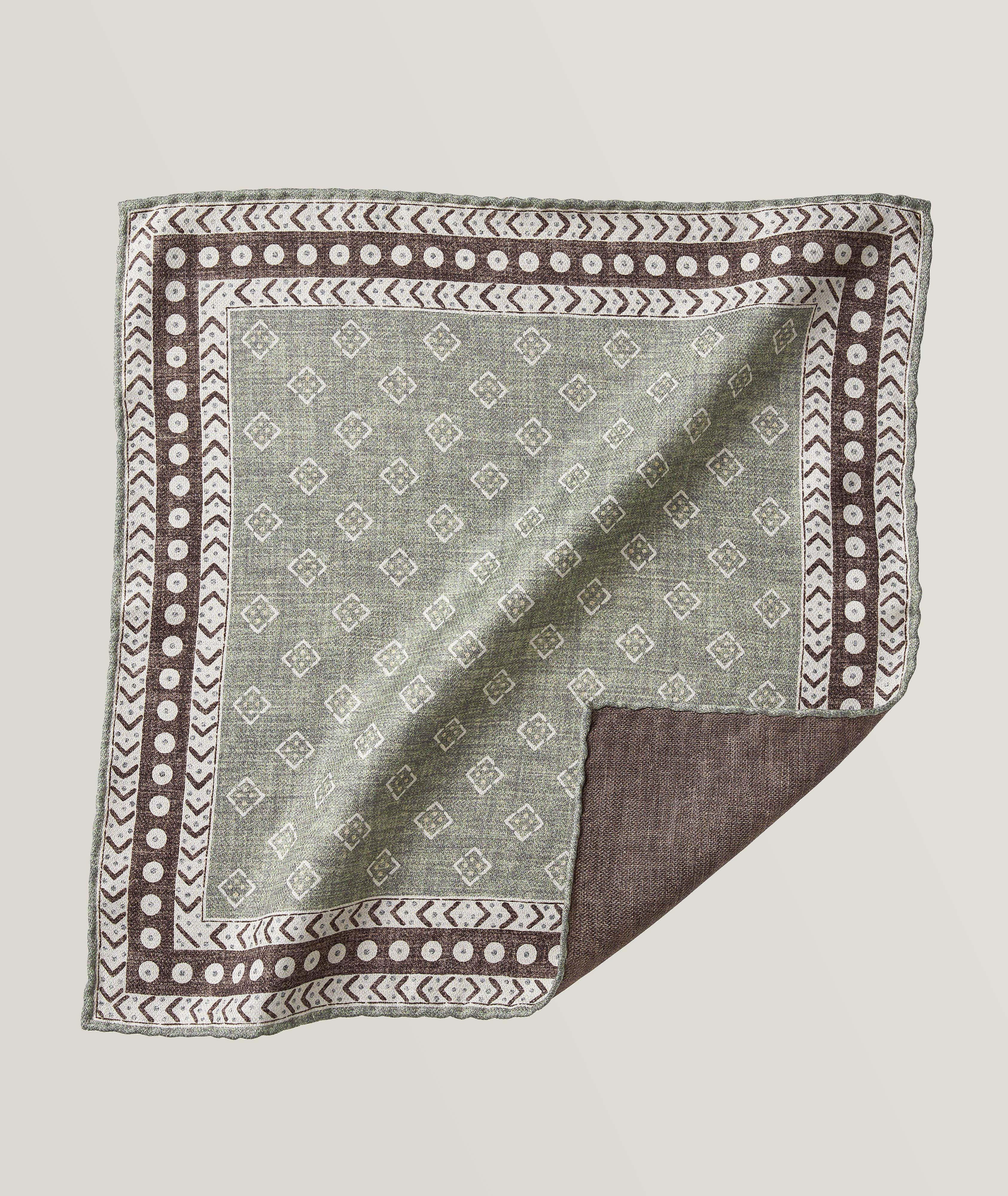 Mouchoir de poche en laine à motif western image 0