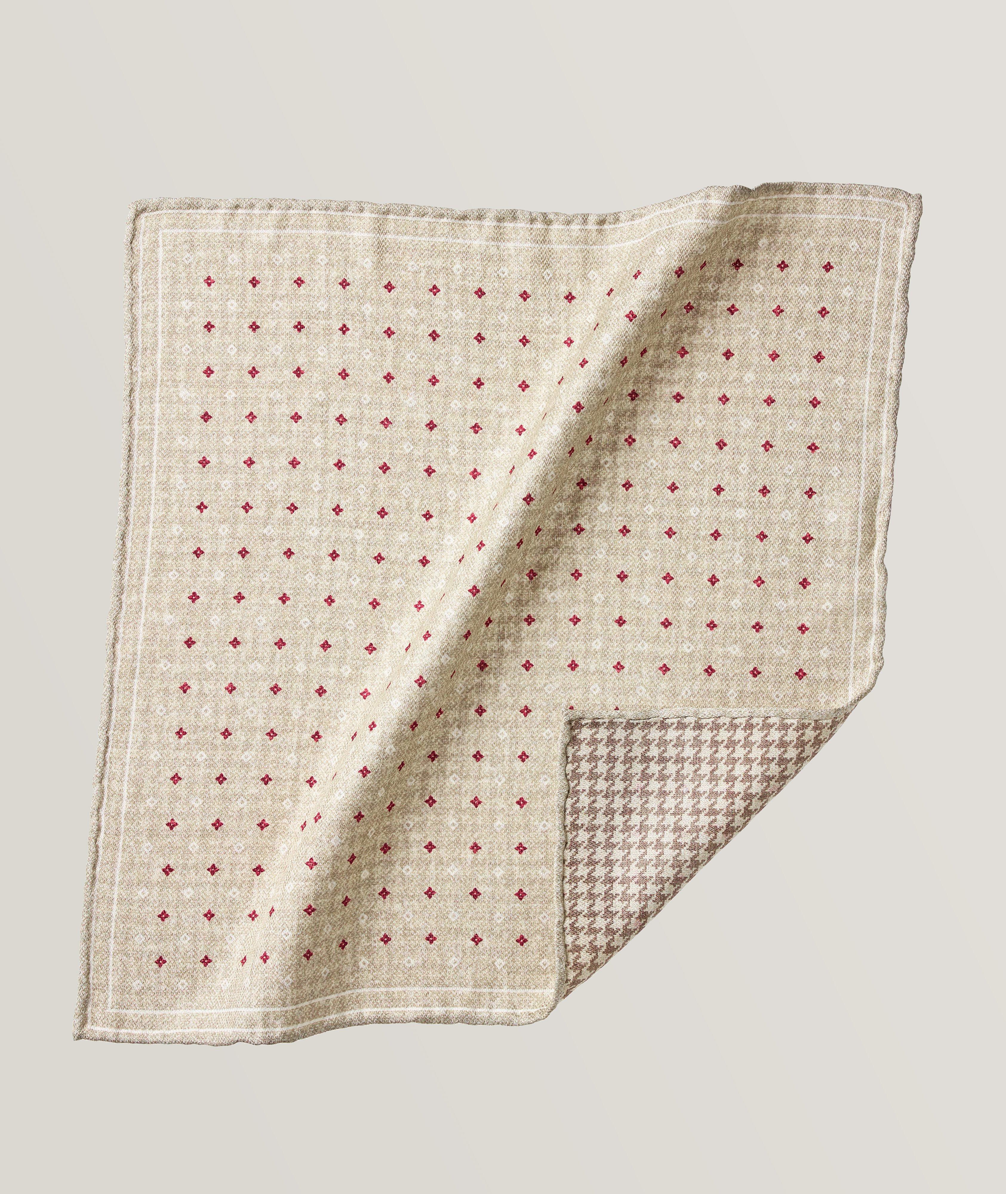 Silk Neat Pattern Pocket Square image 0