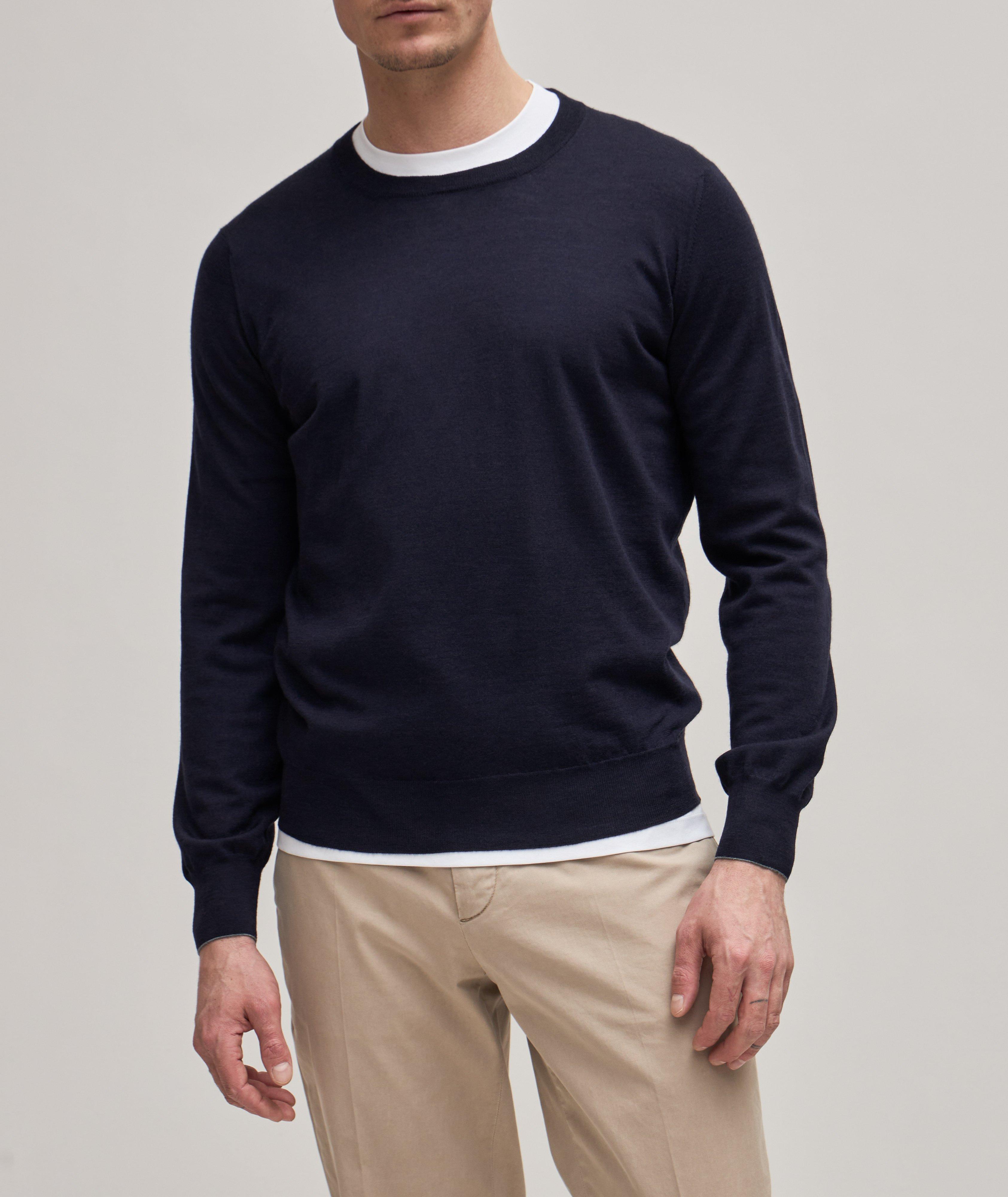 Wool-Cashmere Knit Crewneck Sweater image 1