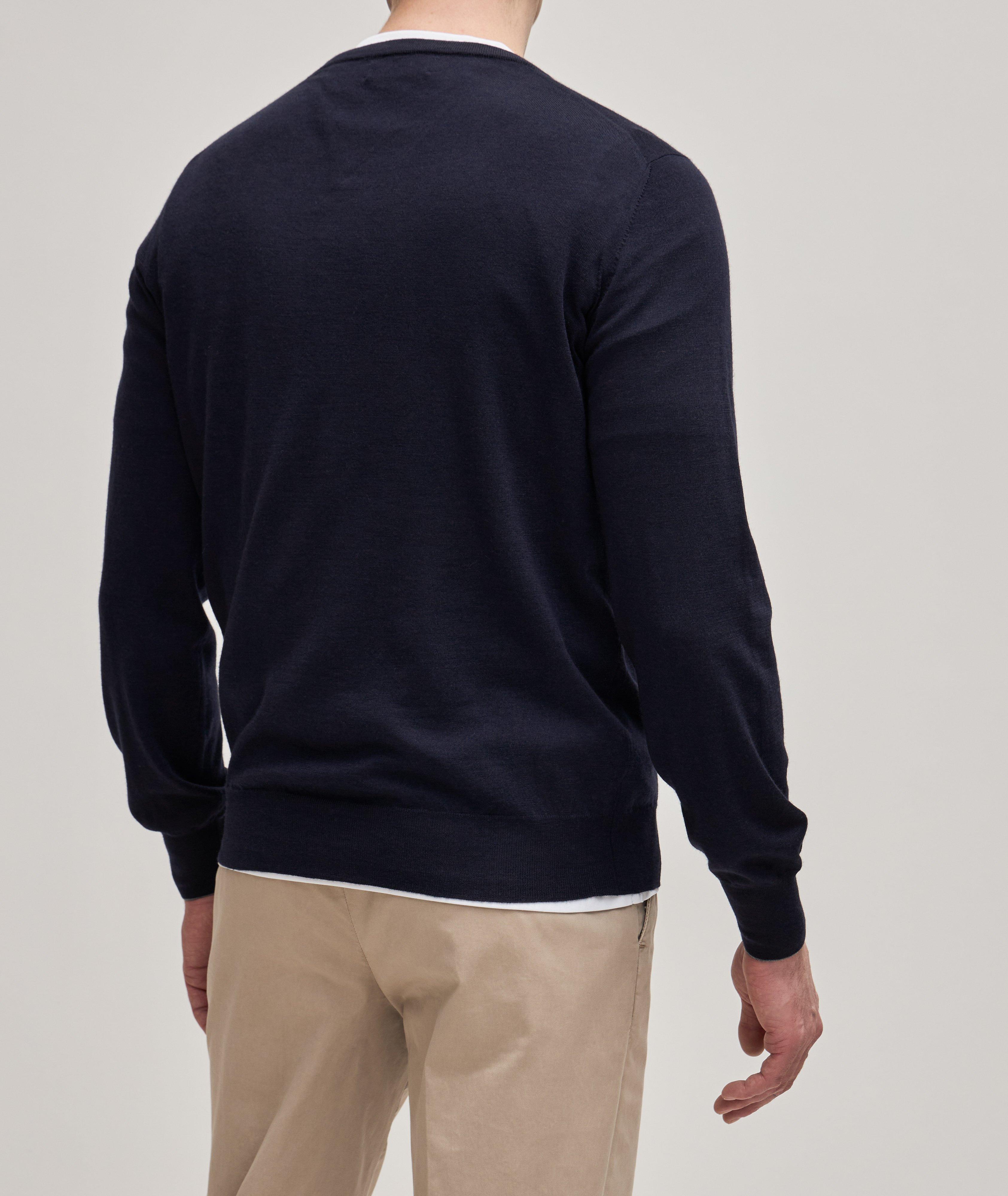 Wool-Cashmere Knit Crewneck Sweater image 2