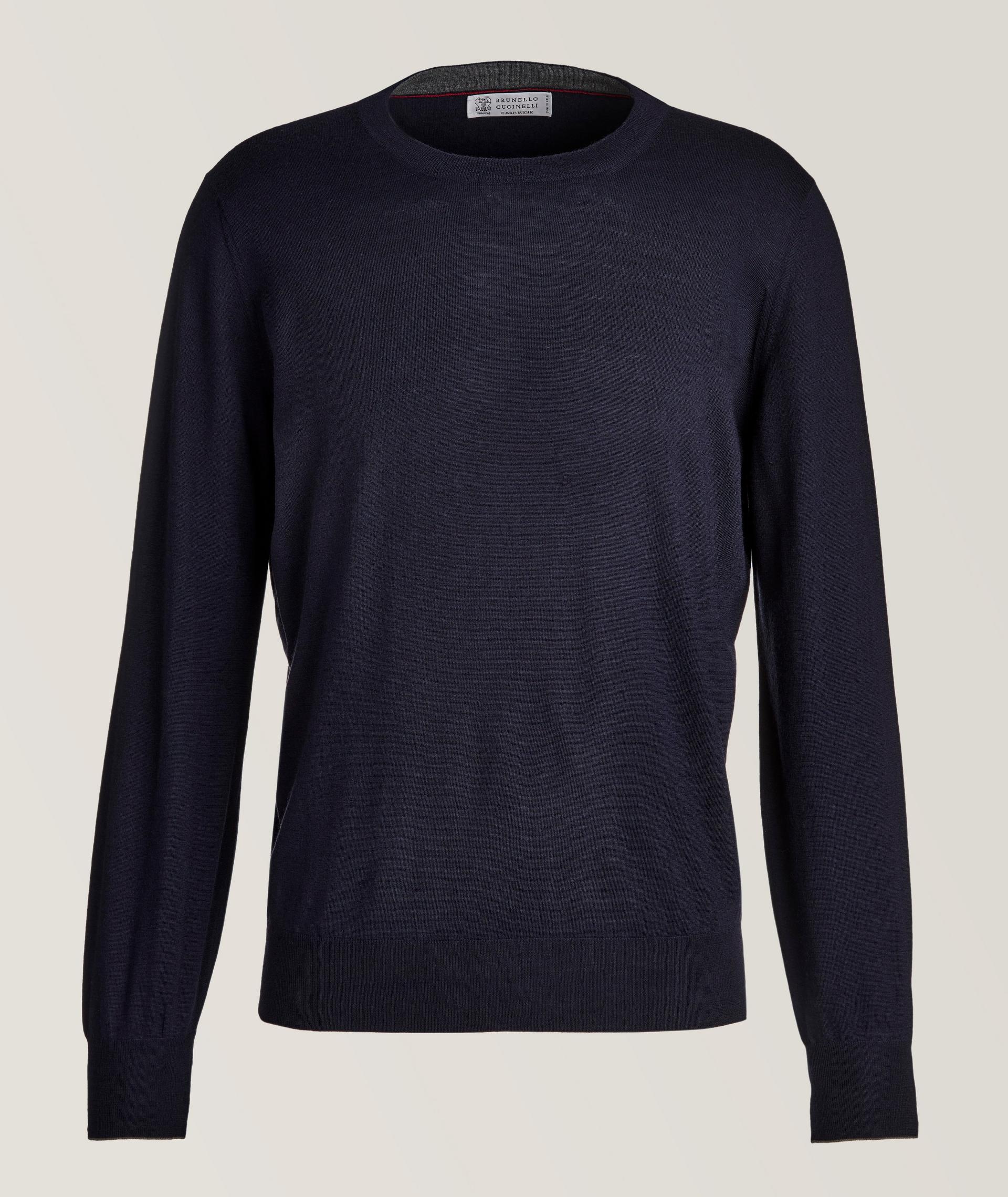 Wool-Cashmere Knit Crewneck Sweater image 0