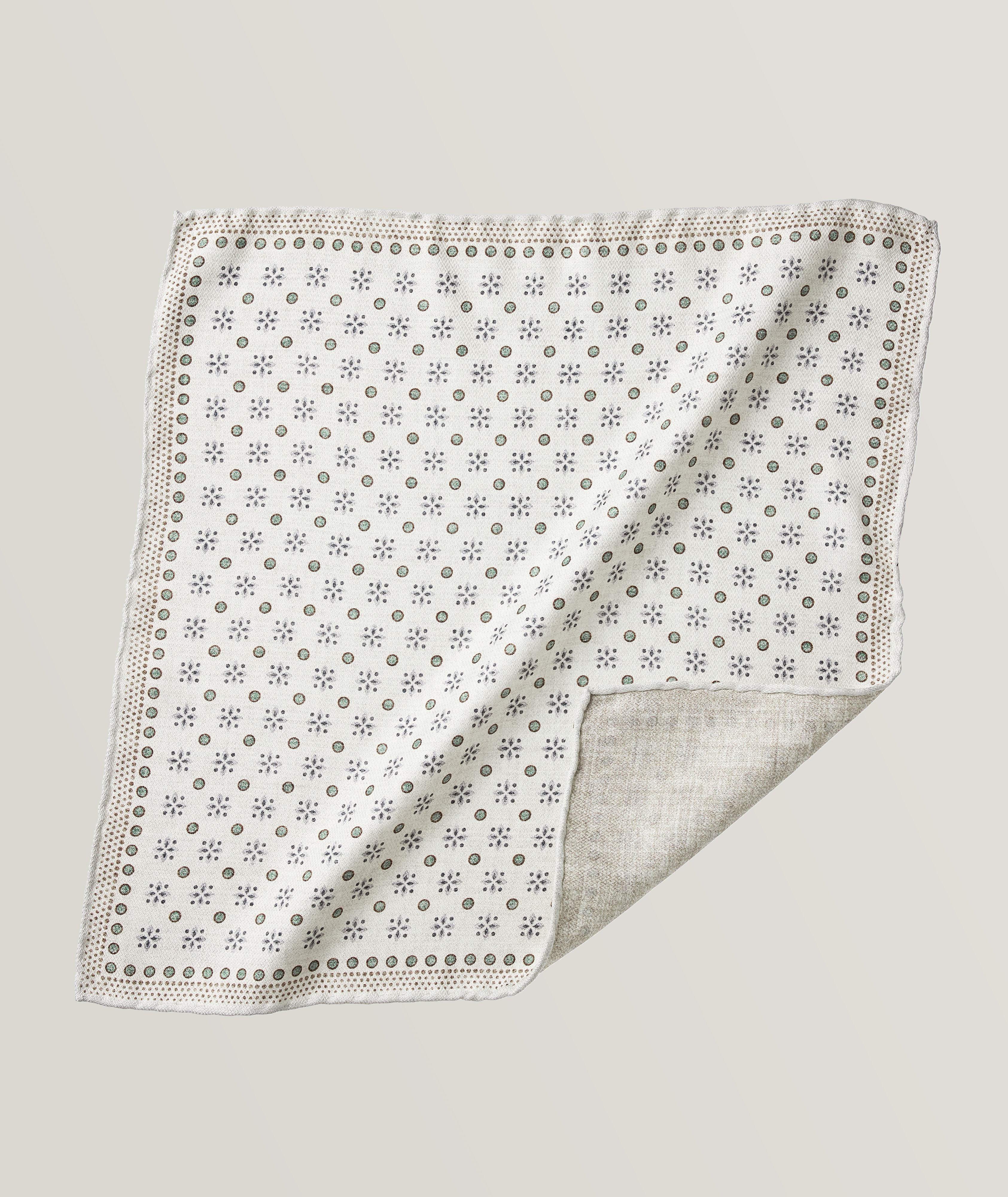 Silk Neat Pattern Pocket Square image 0