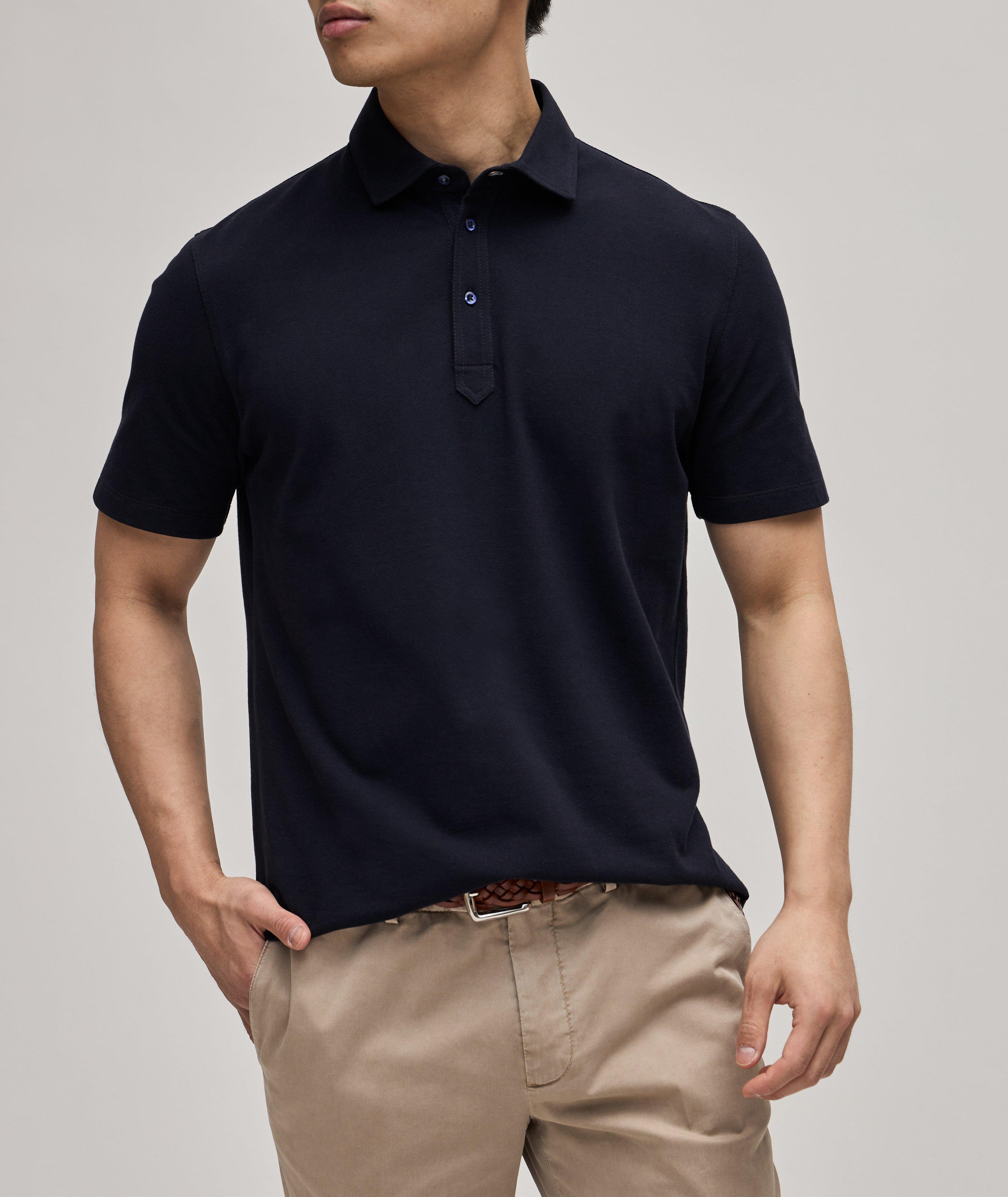 Regular Fit Cotton Piqué Polo image 1