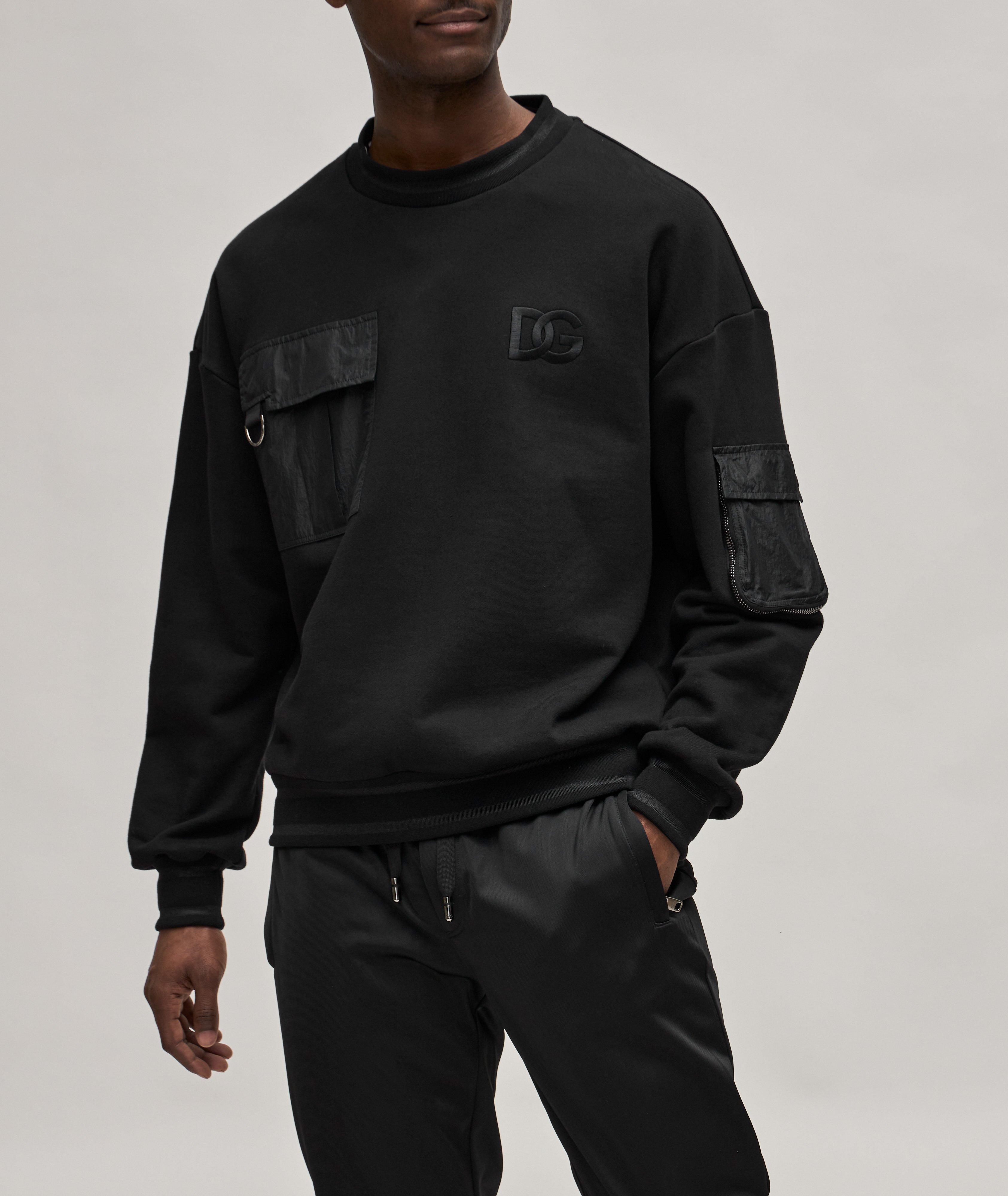 Cotton Pocket Crew Neck Sweater  image 2