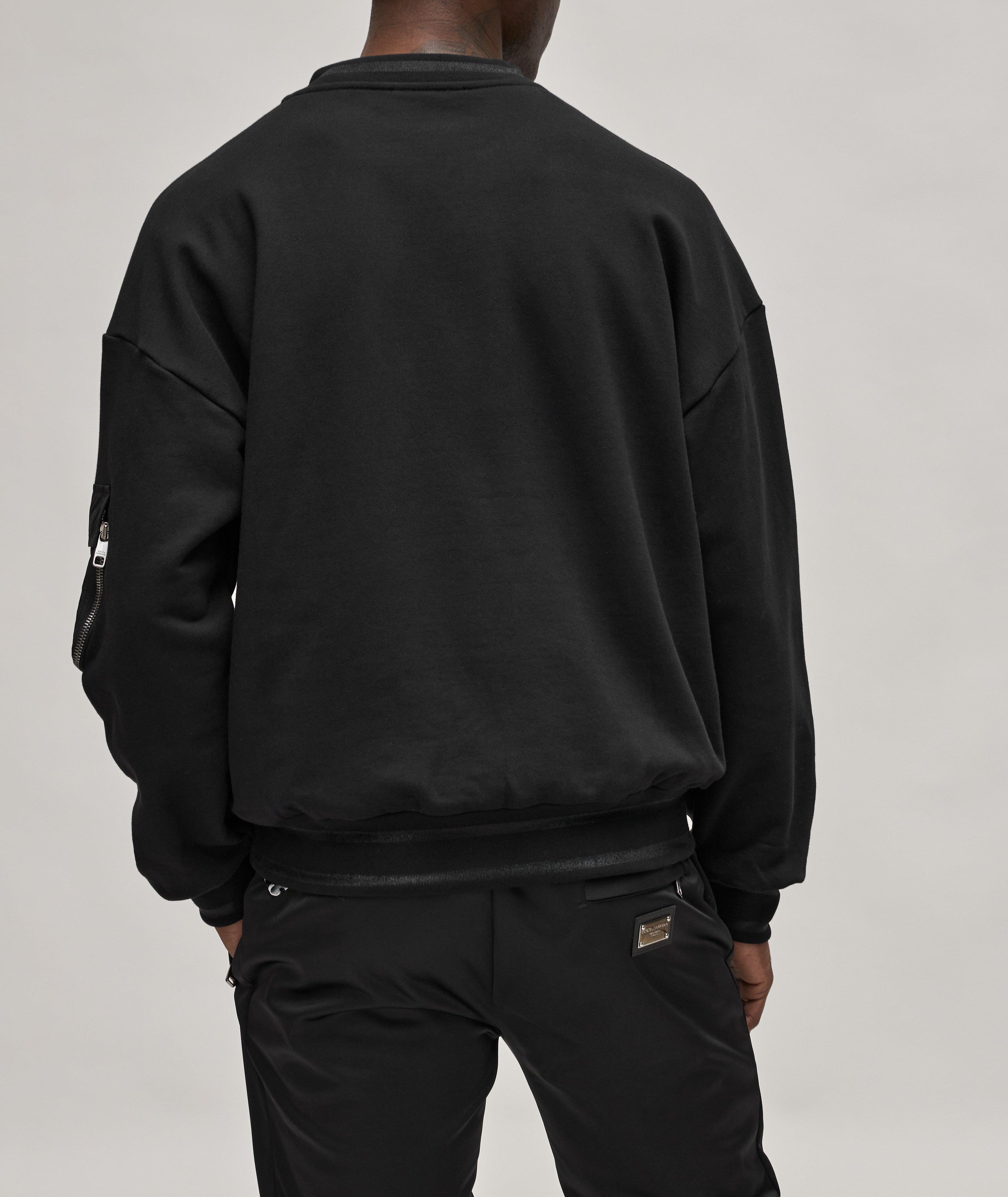 Cotton Pocket Crew Neck Sweater  image 3