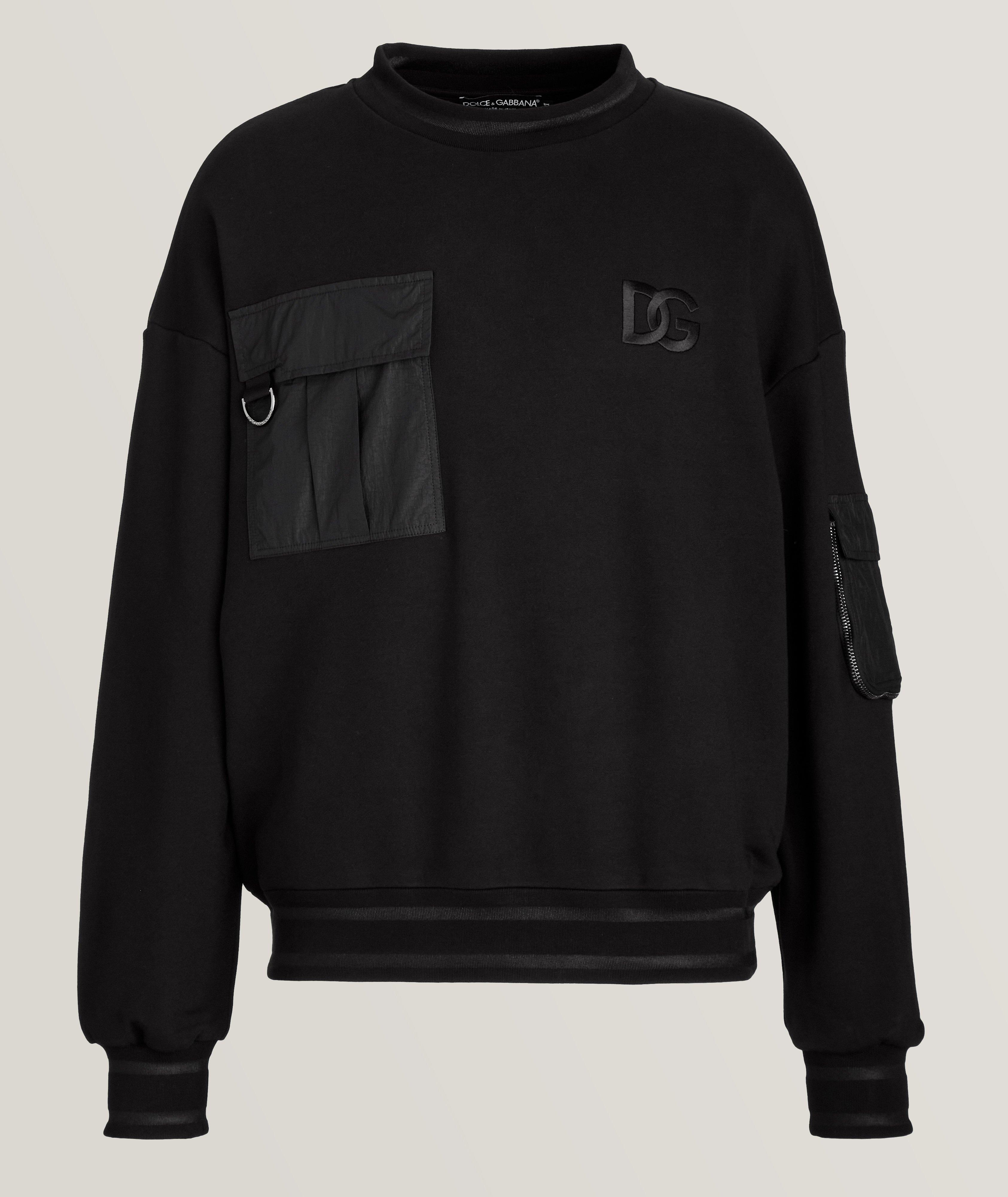 Cotton Pocket Crew Neck Sweater  image 0