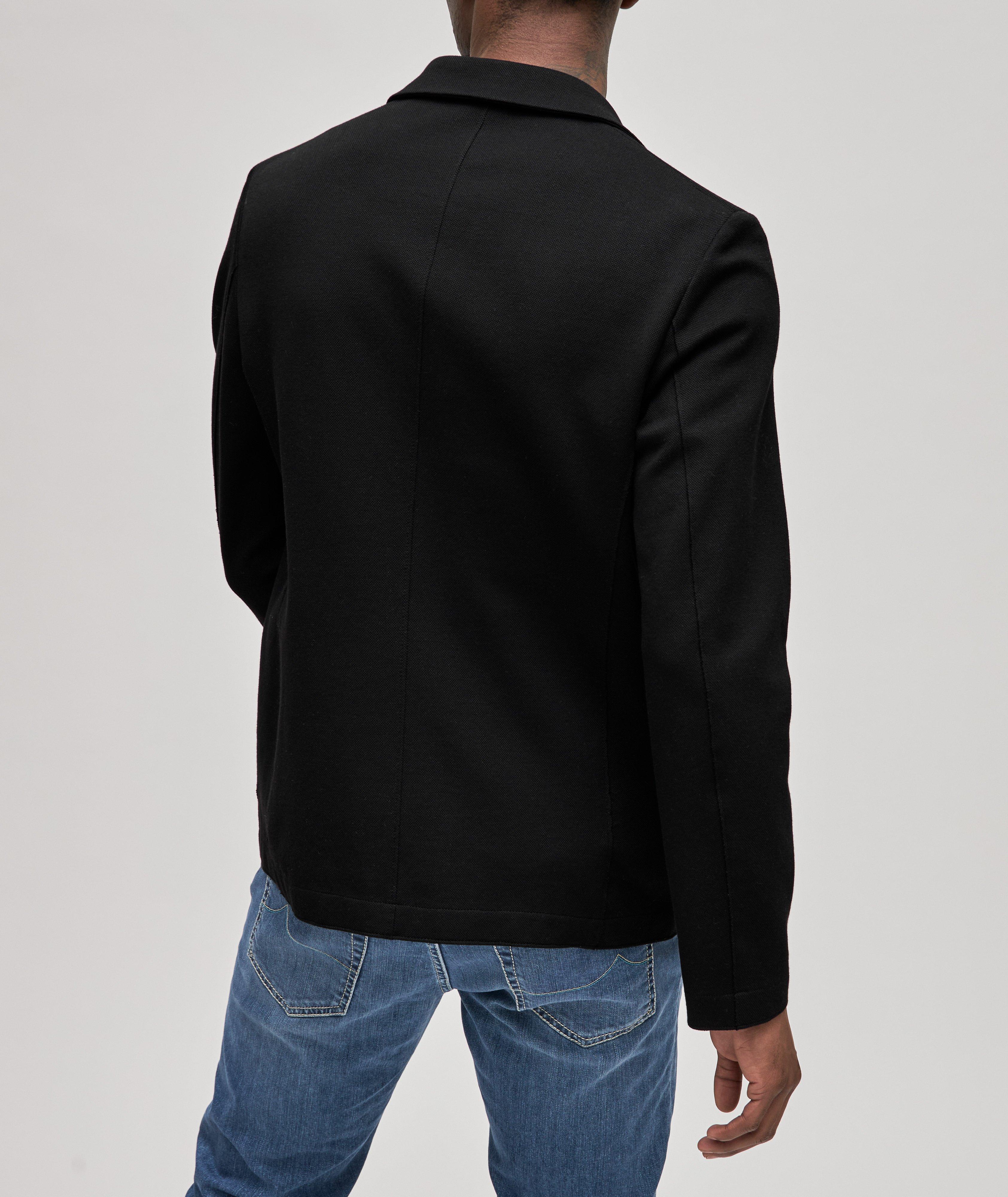 Stretch-Cotton Piqué Unconstructed Sport Jacket image 3