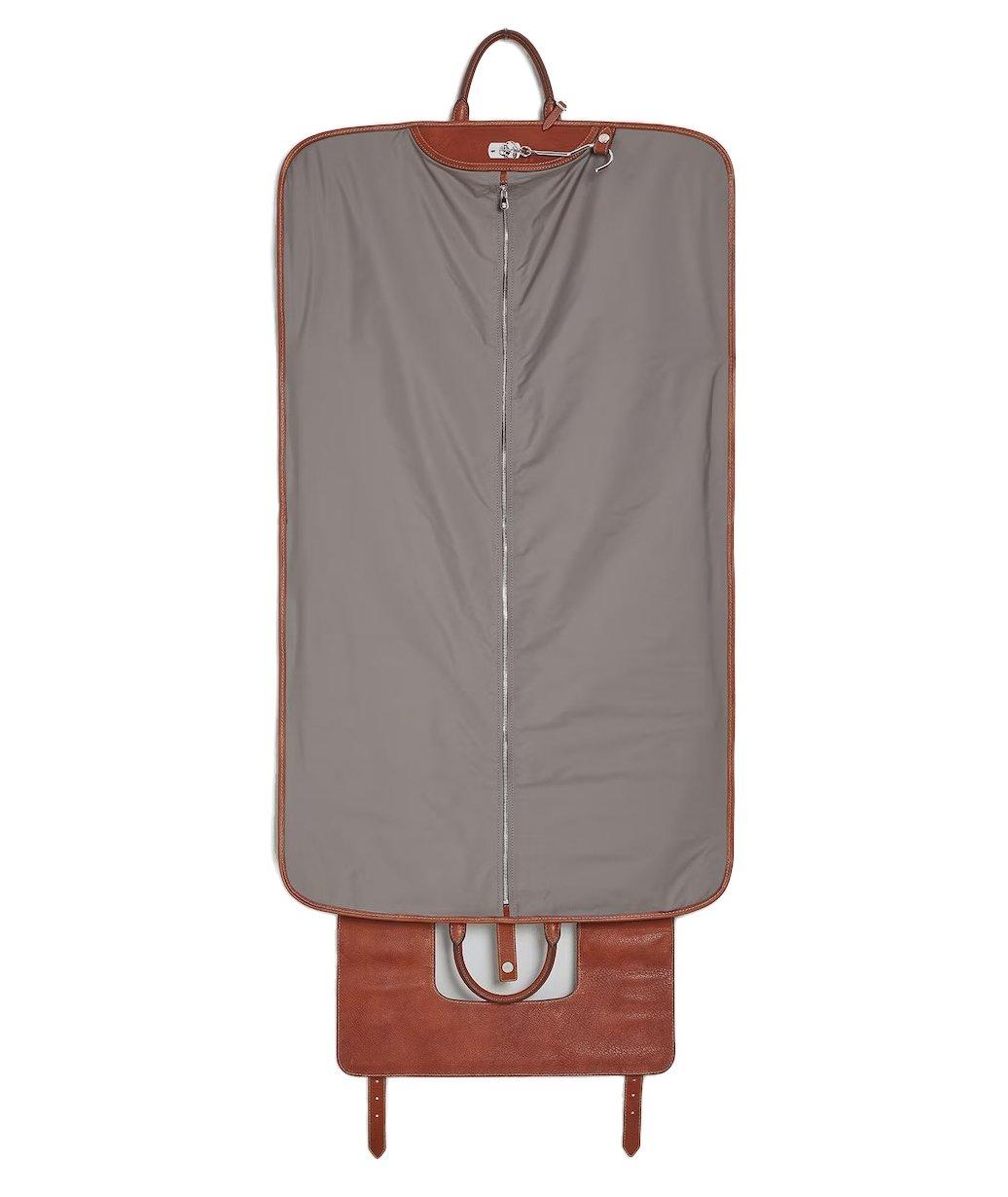 Housse à vêtements en cuir de veau texturé image 3